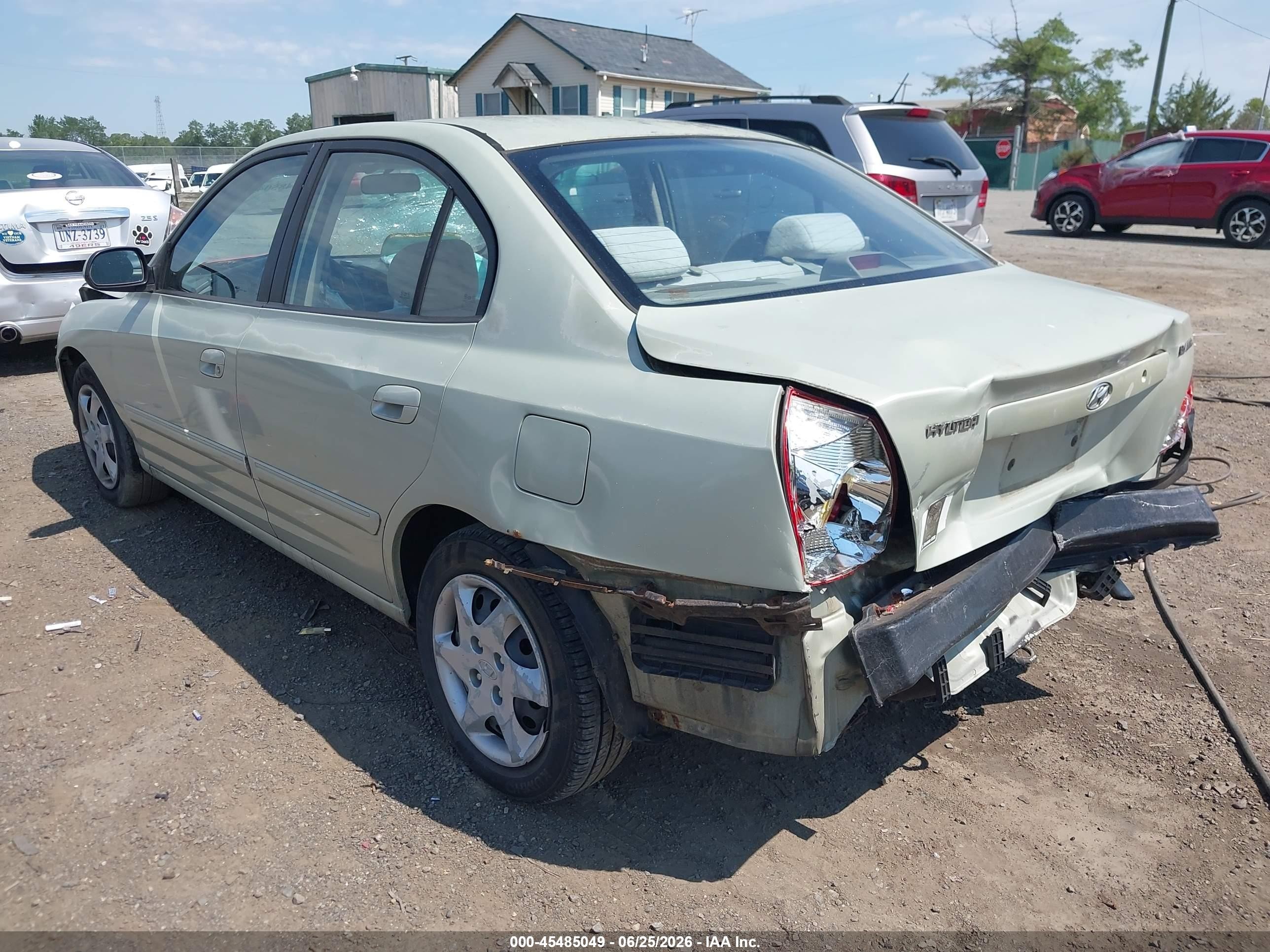 2004 Hyundai Elantra Gls/gt Green vin: KMHDN46D84U770235