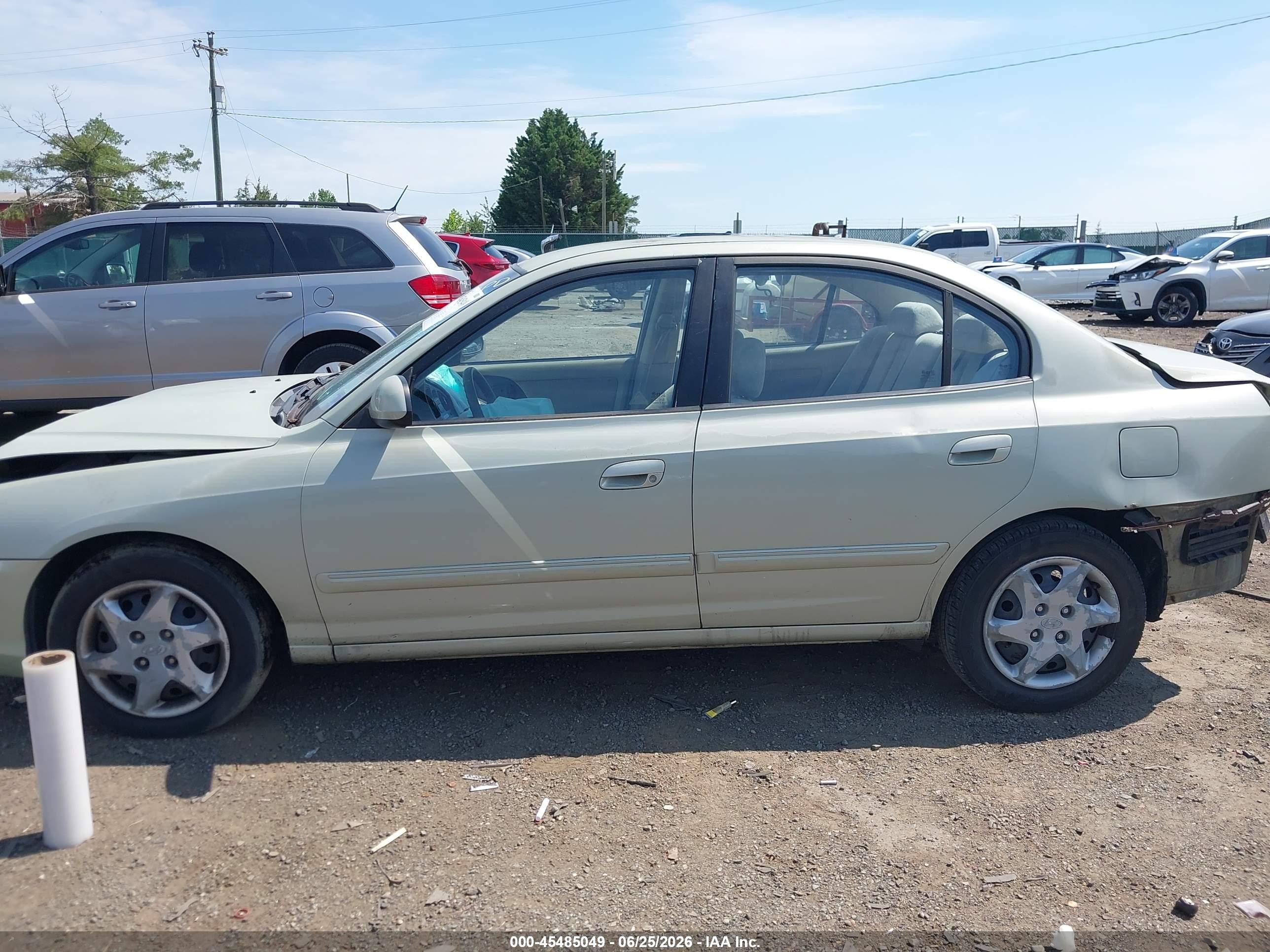 2004 Hyundai Elantra Gls/gt Green vin: KMHDN46D84U770235