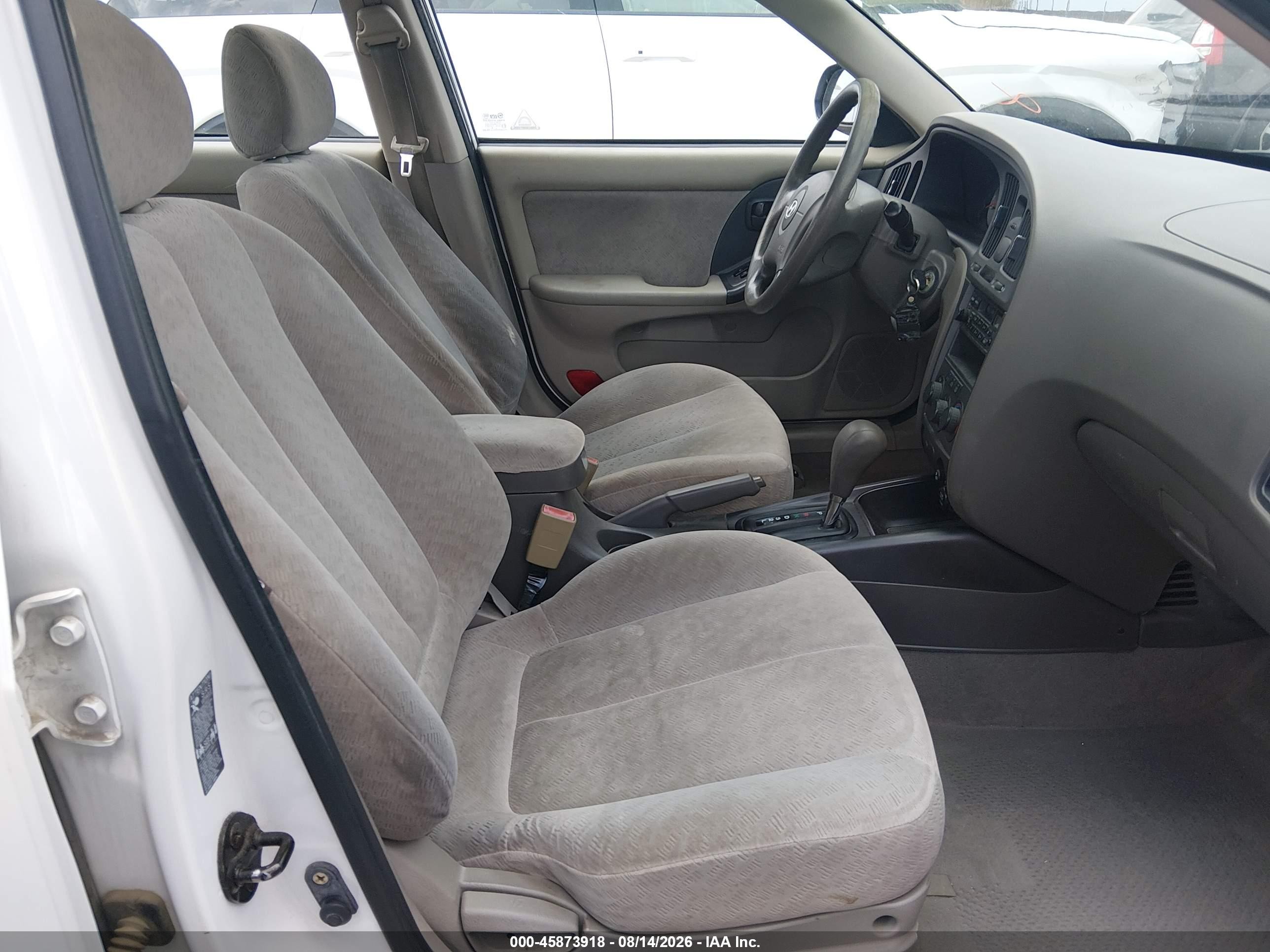 2004 Hyundai Elantra Gls/gt White vin: KMHDN46D84U869038
