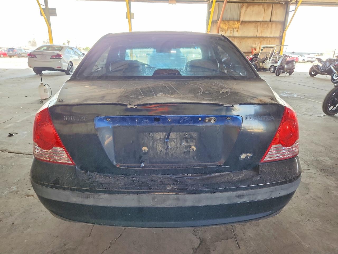 2004 Hyundai Elantra Gls Black vin: KMHDN46D84U916245