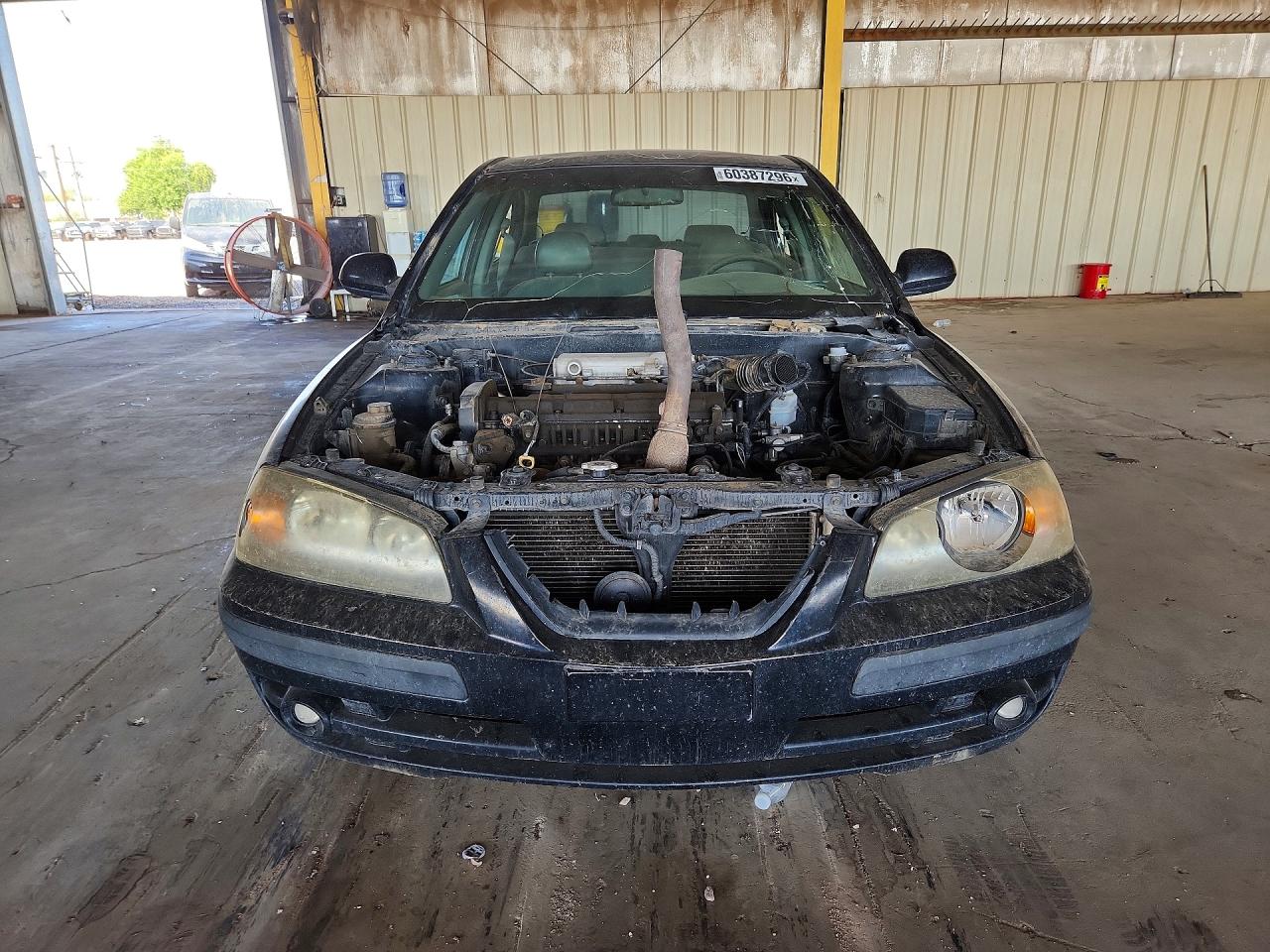 2004 Hyundai Elantra Gls Black vin: KMHDN46D84U916245