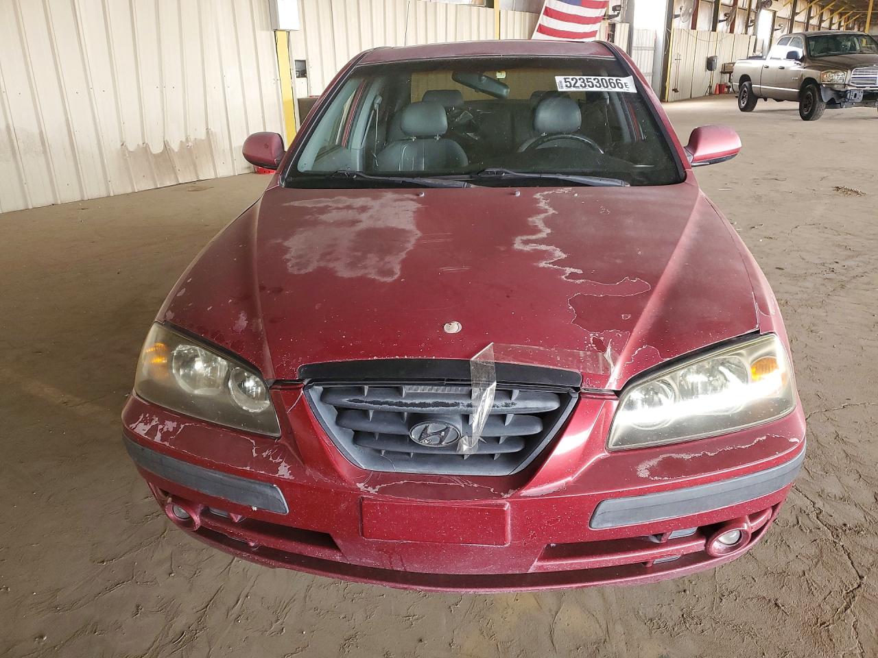 2004 Hyundai Elantra Gls Red vin: KMHDN46D84U919095
