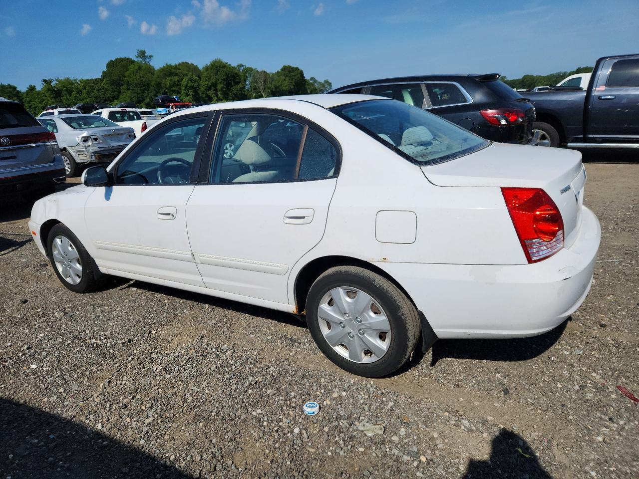 2005 Hyundai Elantra Gls Белый vin: KMHDN46D85U037538