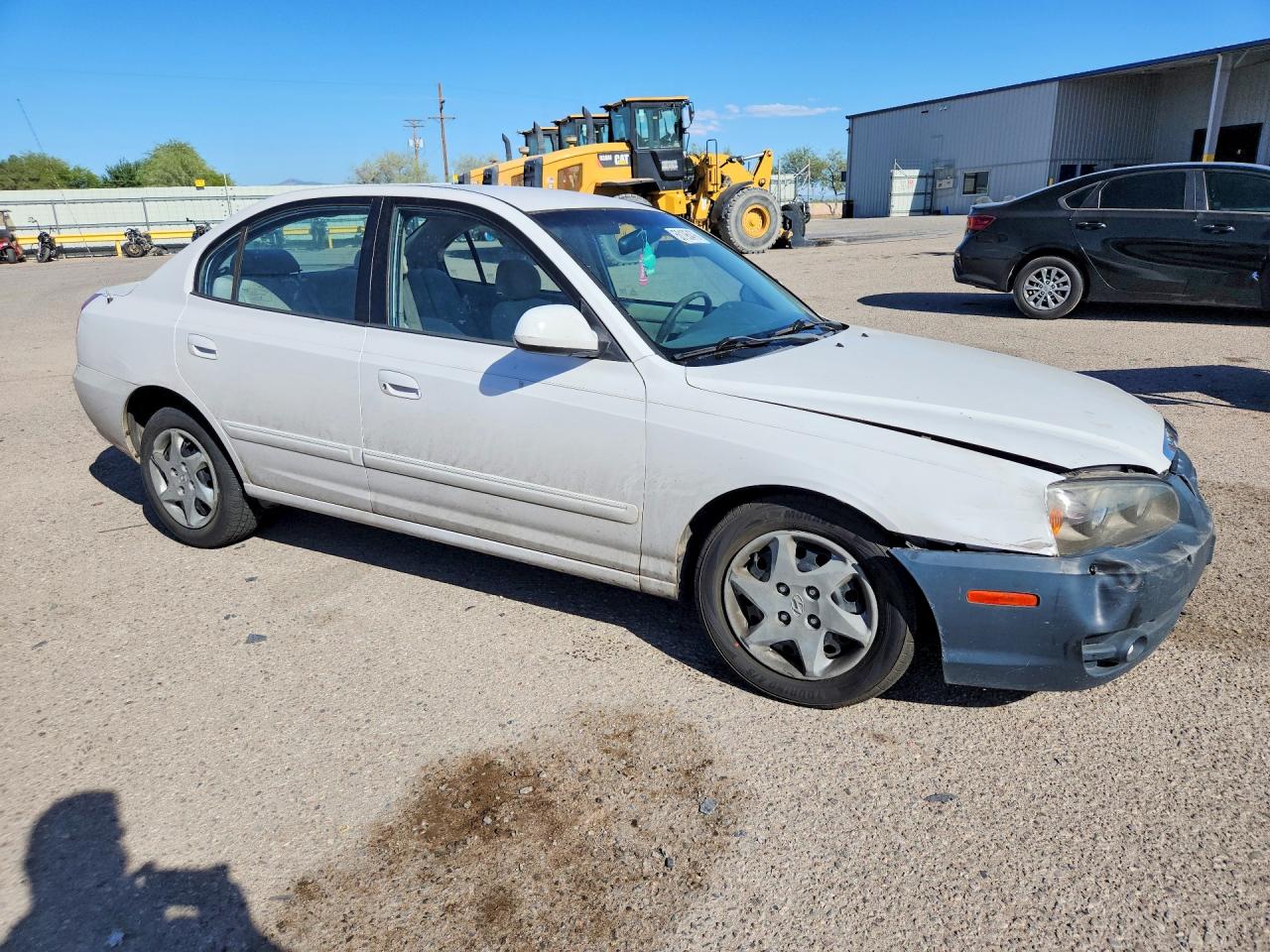 2005 Hyundai Elantra Gls White vin: KMHDN46D85U067252