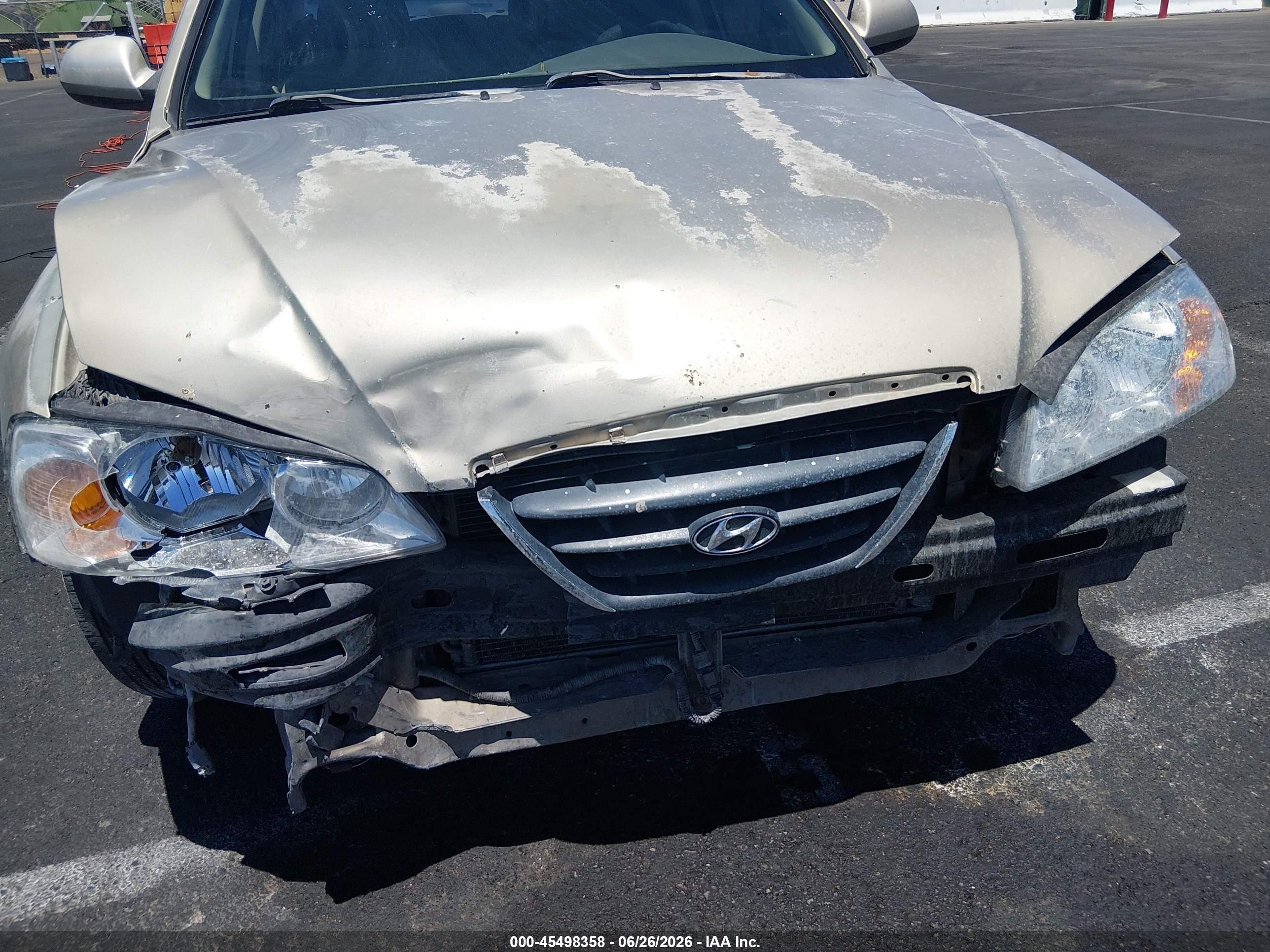 2005 Hyundai Elantra Gls/gt Gold vin: KMHDN46D85U087436