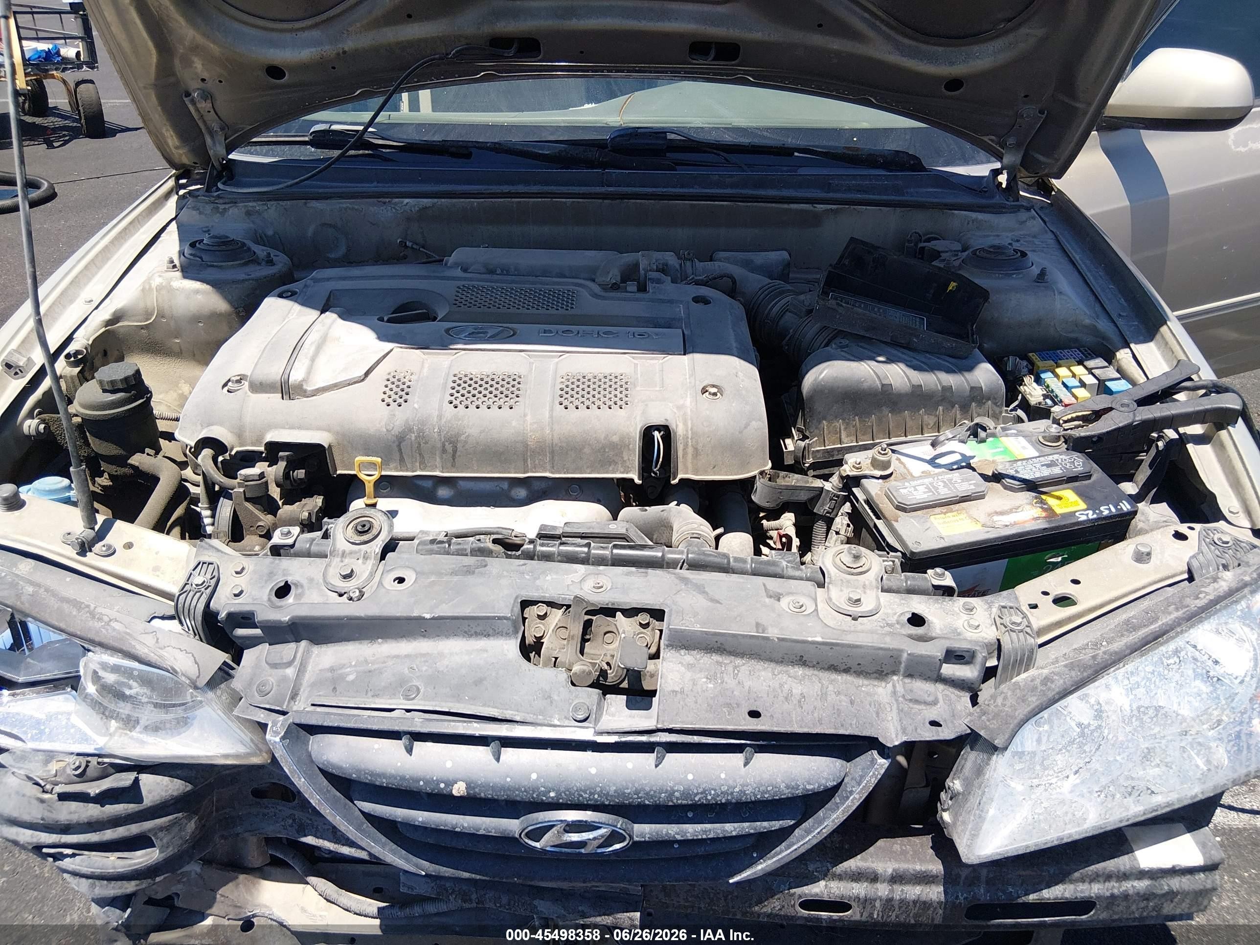 2005 Hyundai Elantra Gls/gt Gold vin: KMHDN46D85U087436