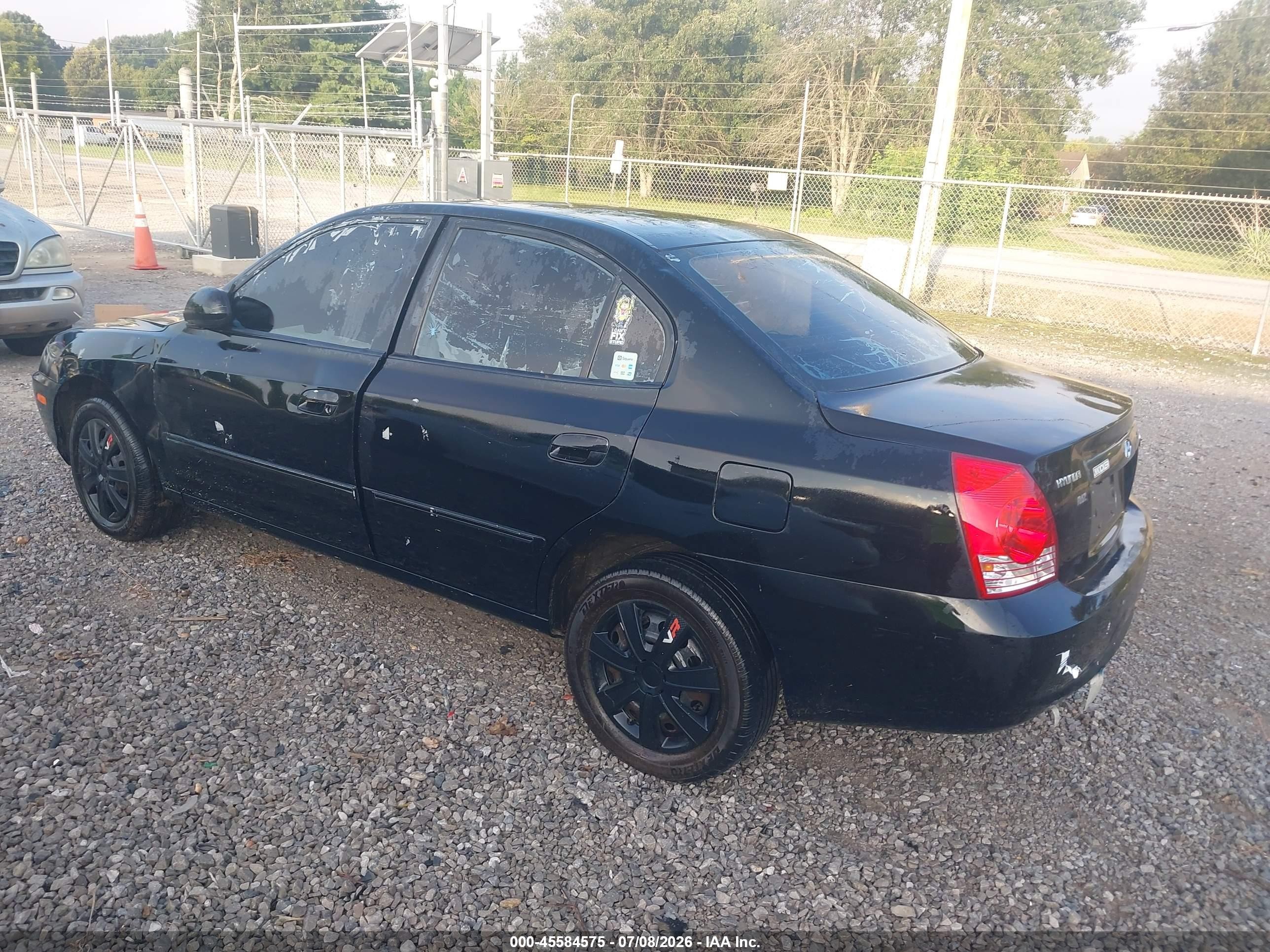 2005 Hyundai Elantra Gls/gt Black vin: KMHDN46D85U118832