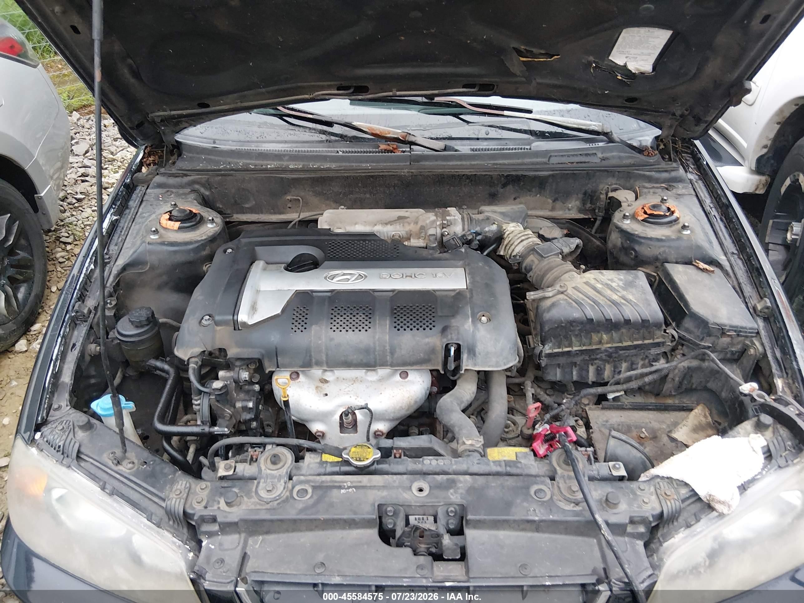 2005 Hyundai Elantra Gls/gt Black vin: KMHDN46D85U118832