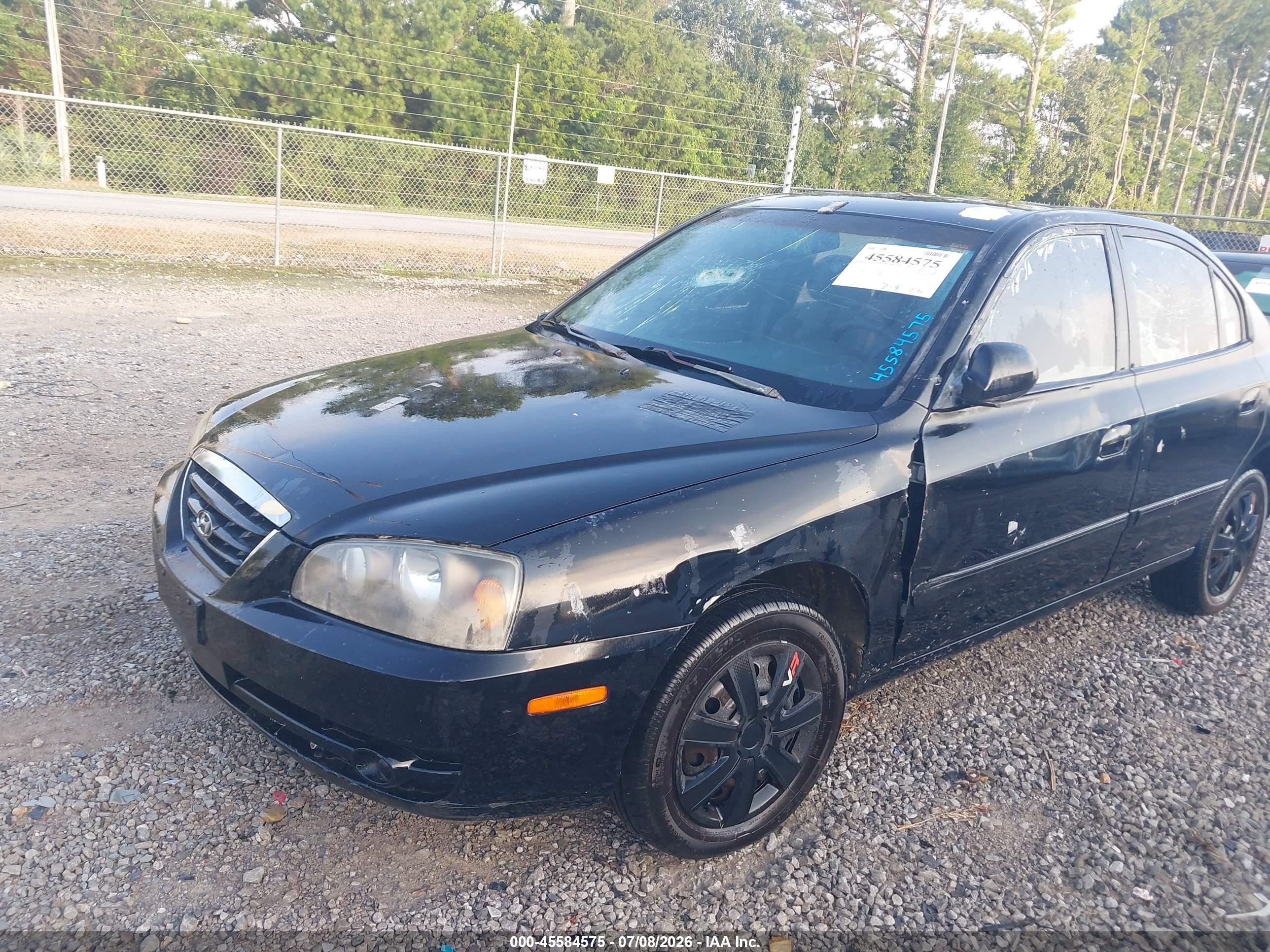 2005 Hyundai Elantra Gls/gt Black vin: KMHDN46D85U118832