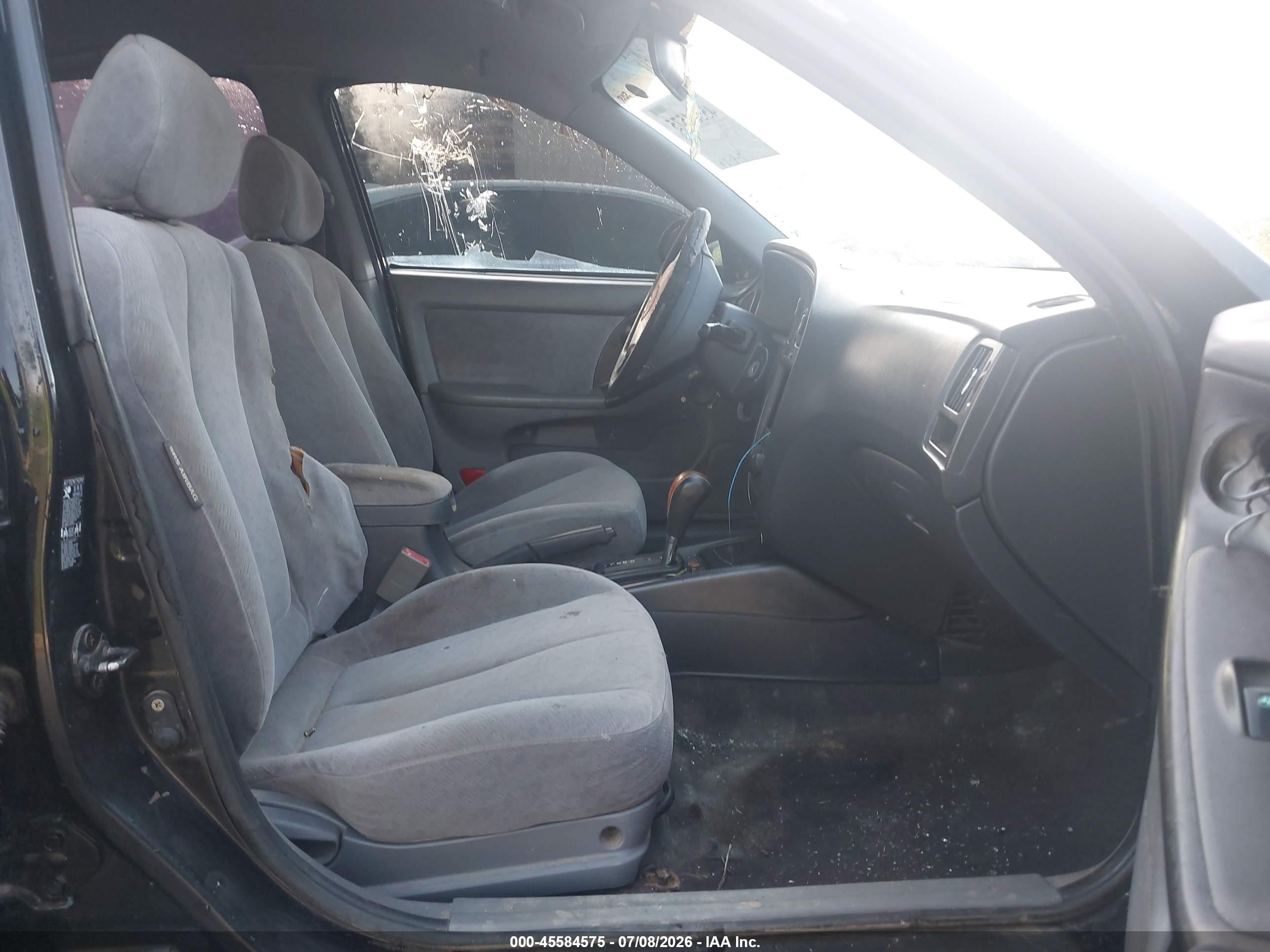 2005 Hyundai Elantra Gls/gt Black vin: KMHDN46D85U118832