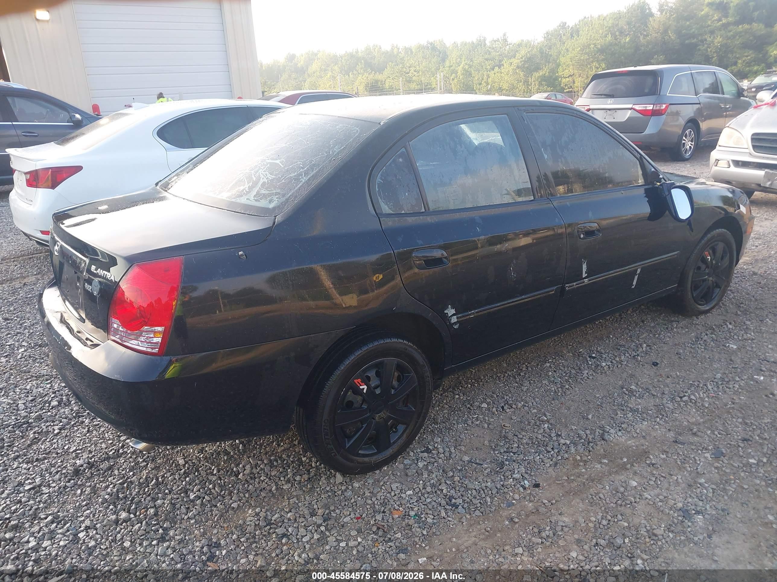 2005 Hyundai Elantra Gls/gt Black vin: KMHDN46D85U118832