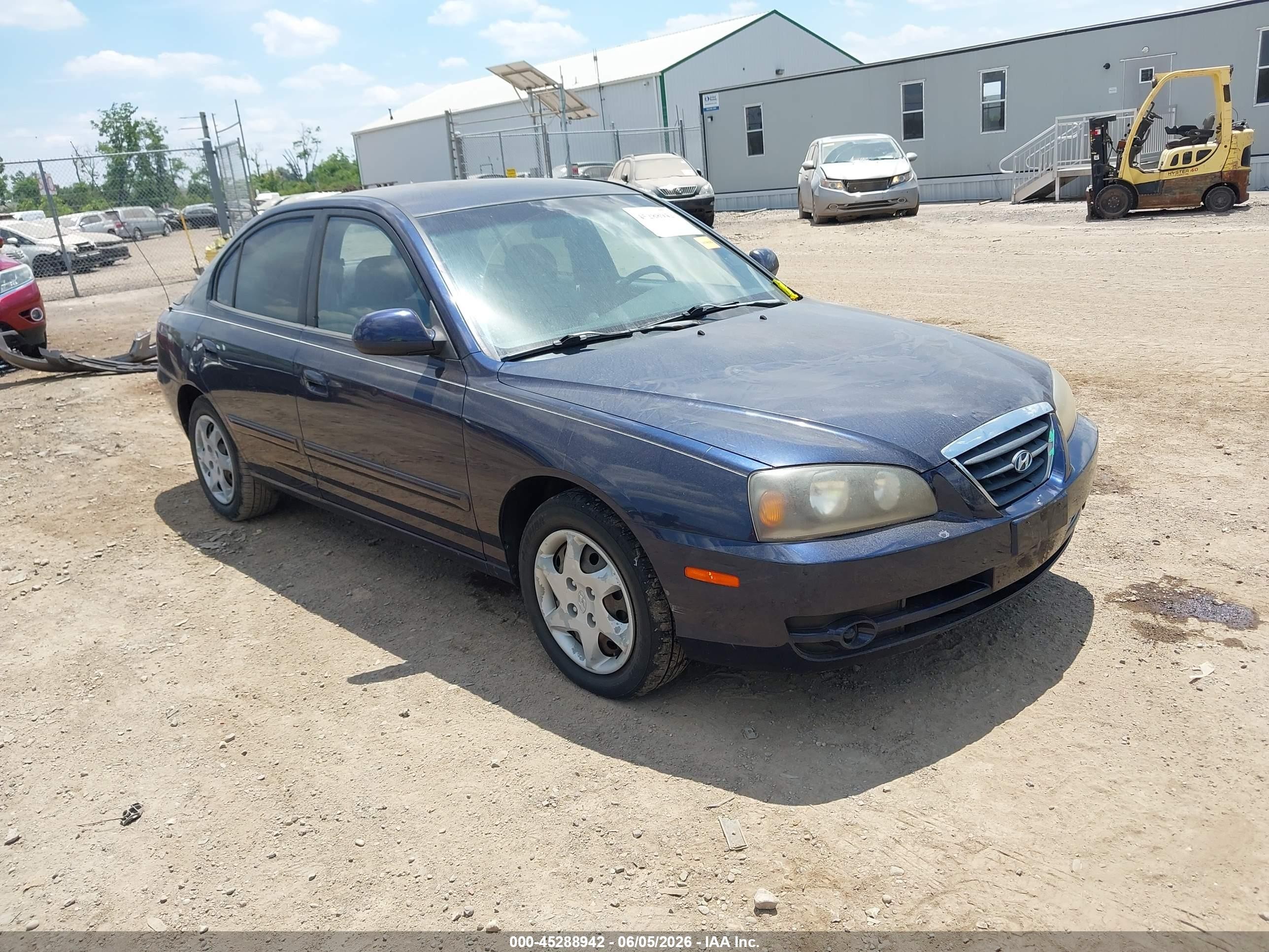 2005 Hyundai Elantra Gls/gt Blue vin: KMHDN46D85U981095