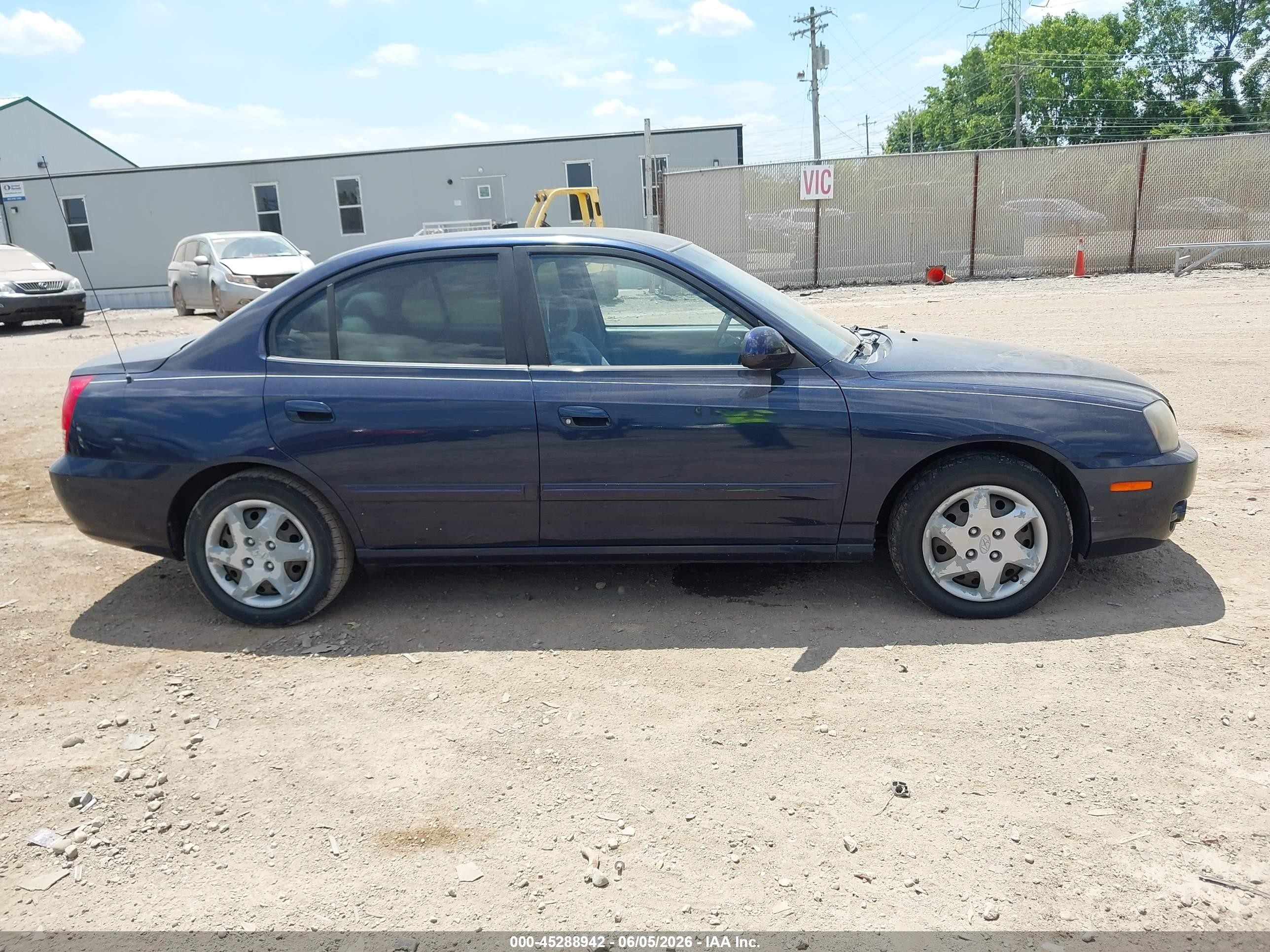 2005 Hyundai Elantra Gls/gt Blue vin: KMHDN46D85U981095