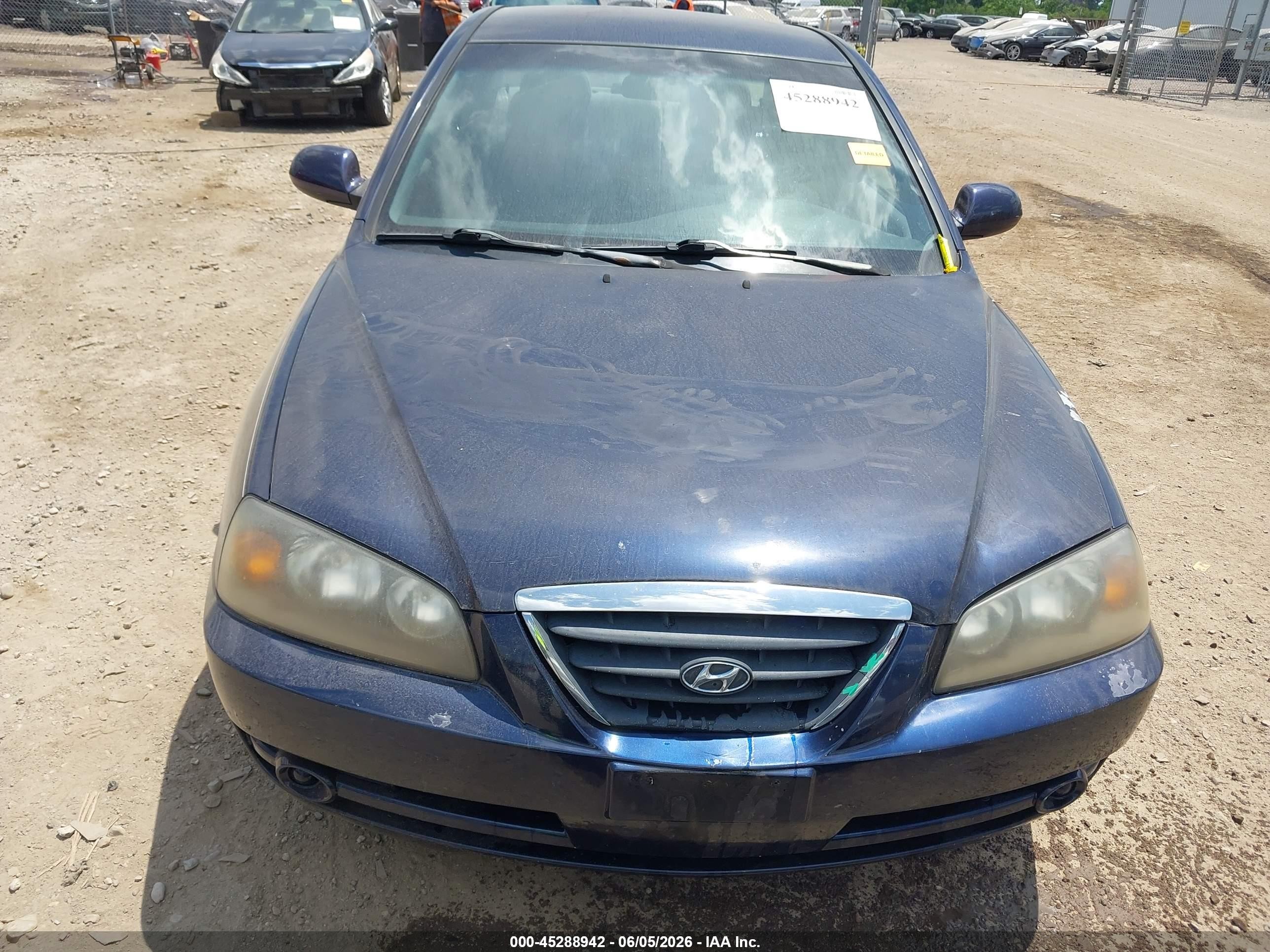 2005 Hyundai Elantra Gls/gt Blue vin: KMHDN46D85U981095