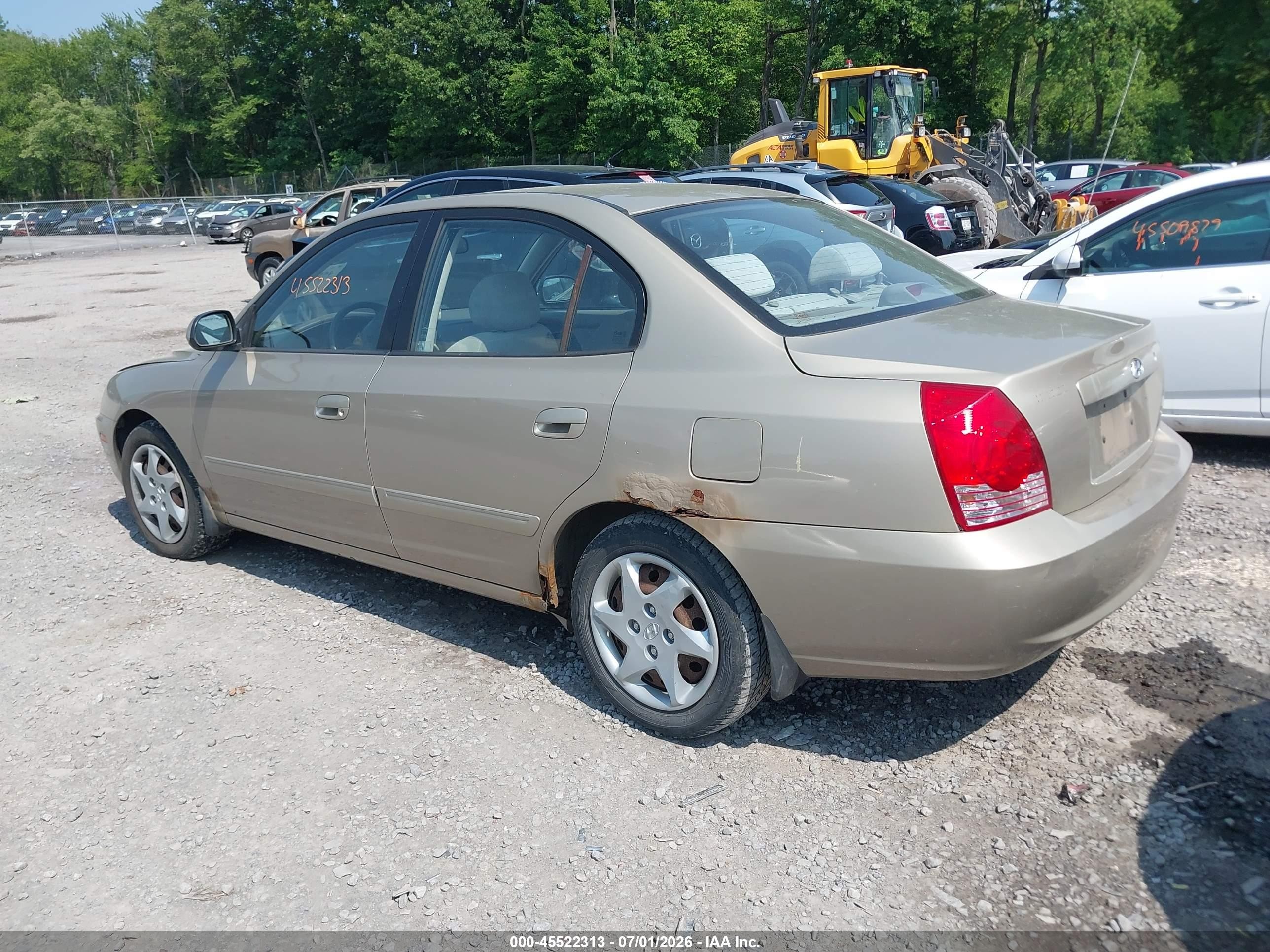 2006 Hyundai Elantra Gls/limited Gold vin: KMHDN46D86U221119