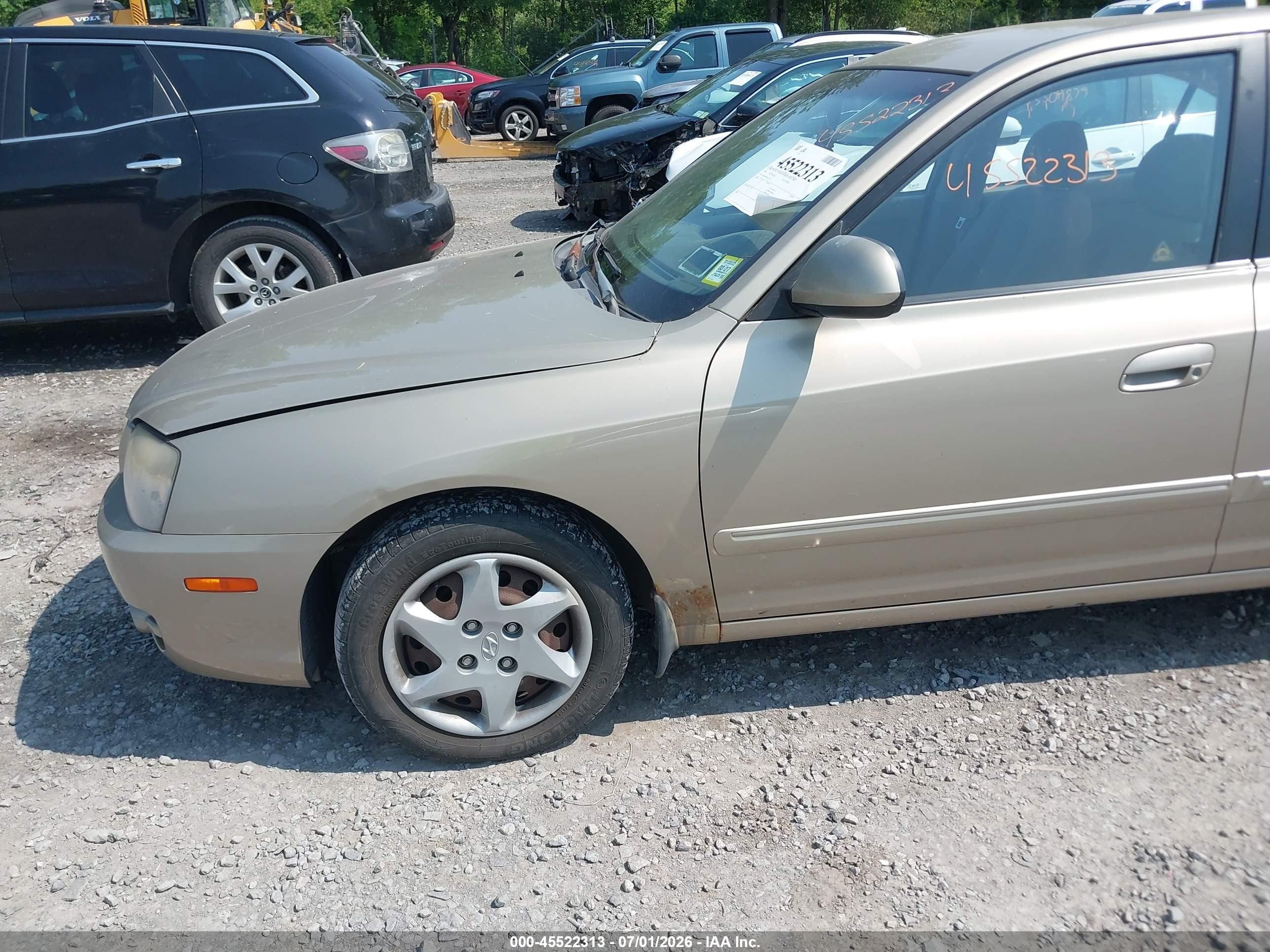 2006 Hyundai Elantra Gls/limited Gold vin: KMHDN46D86U221119