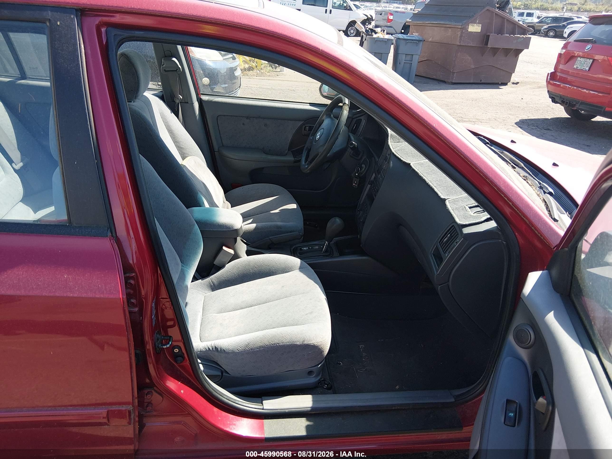 2006 Hyundai Elantra Gls/limited Red vin: KMHDN46D86U233092