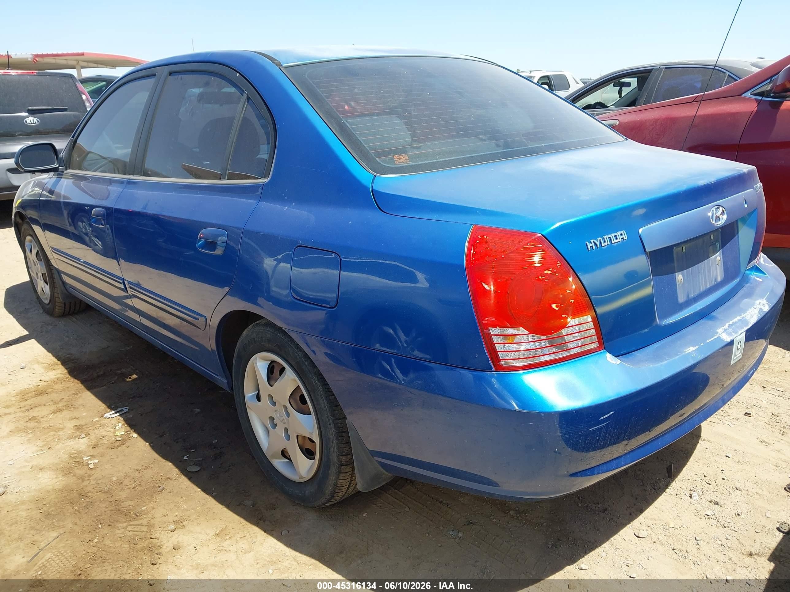 2006 Hyundai Elantra Gls/limited Blue vin: KMHDN46D86U233111