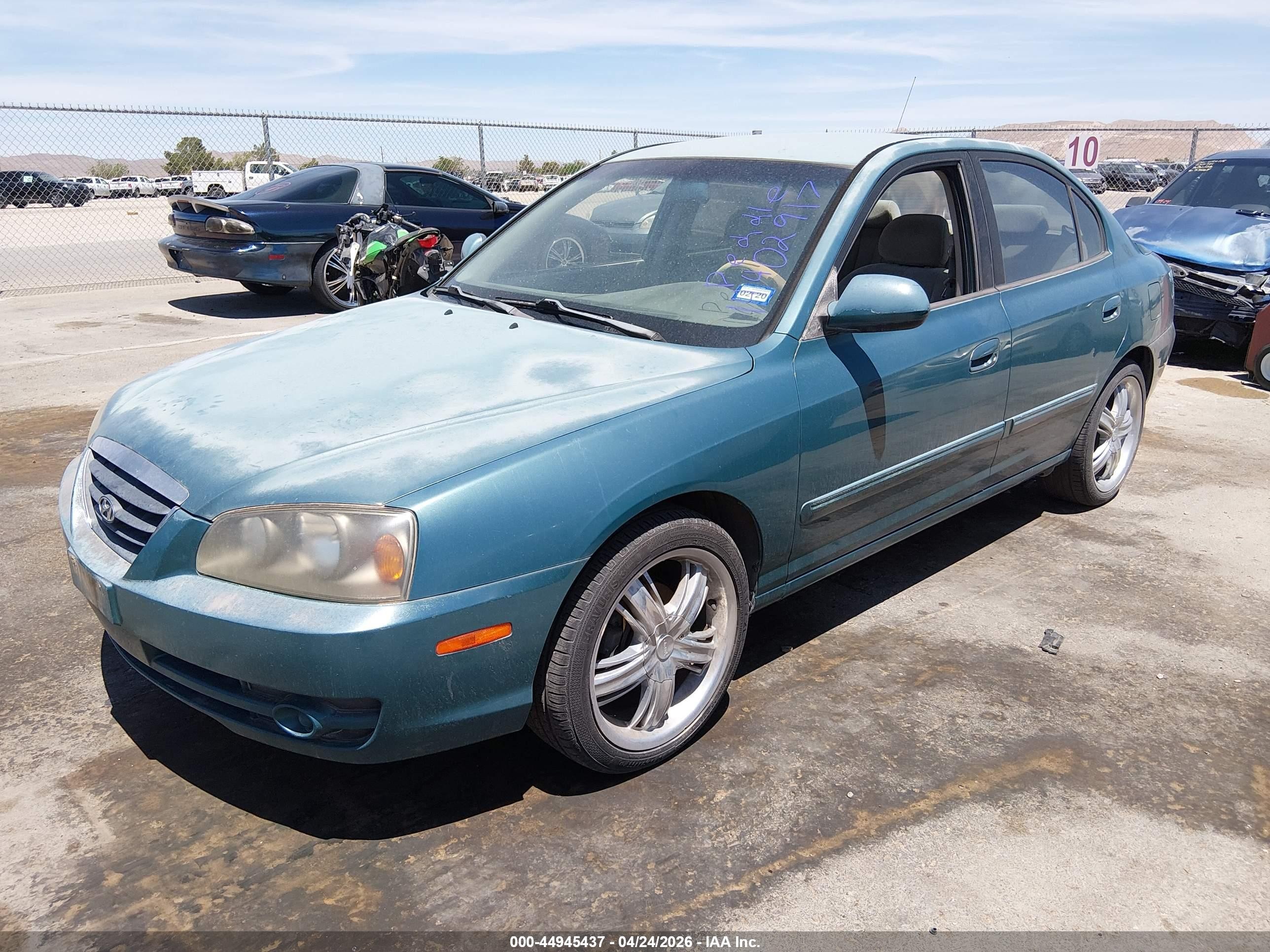 2006 Hyundai Elantra Gls/limited Green vin: KMHDN46D86U242052