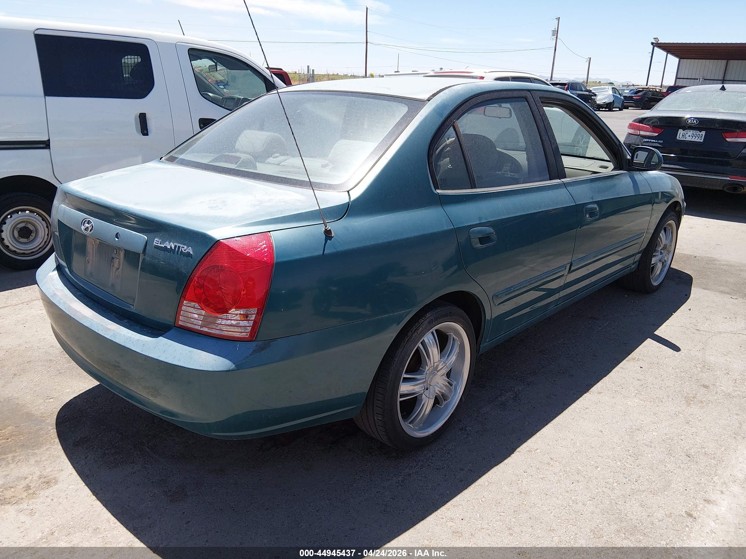 2006 Hyundai Elantra Gls/limited Green vin: KMHDN46D86U242052