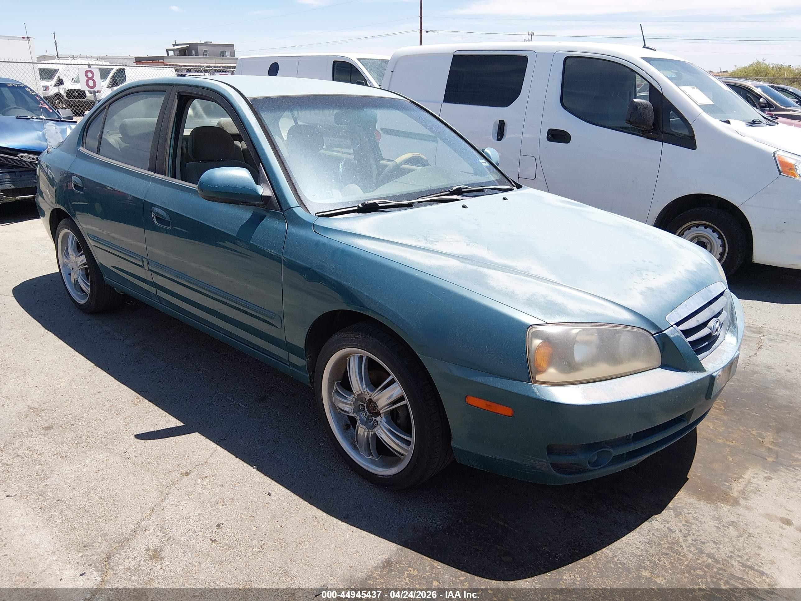 2006 Hyundai Elantra Gls/limited Green vin: KMHDN46D86U242052