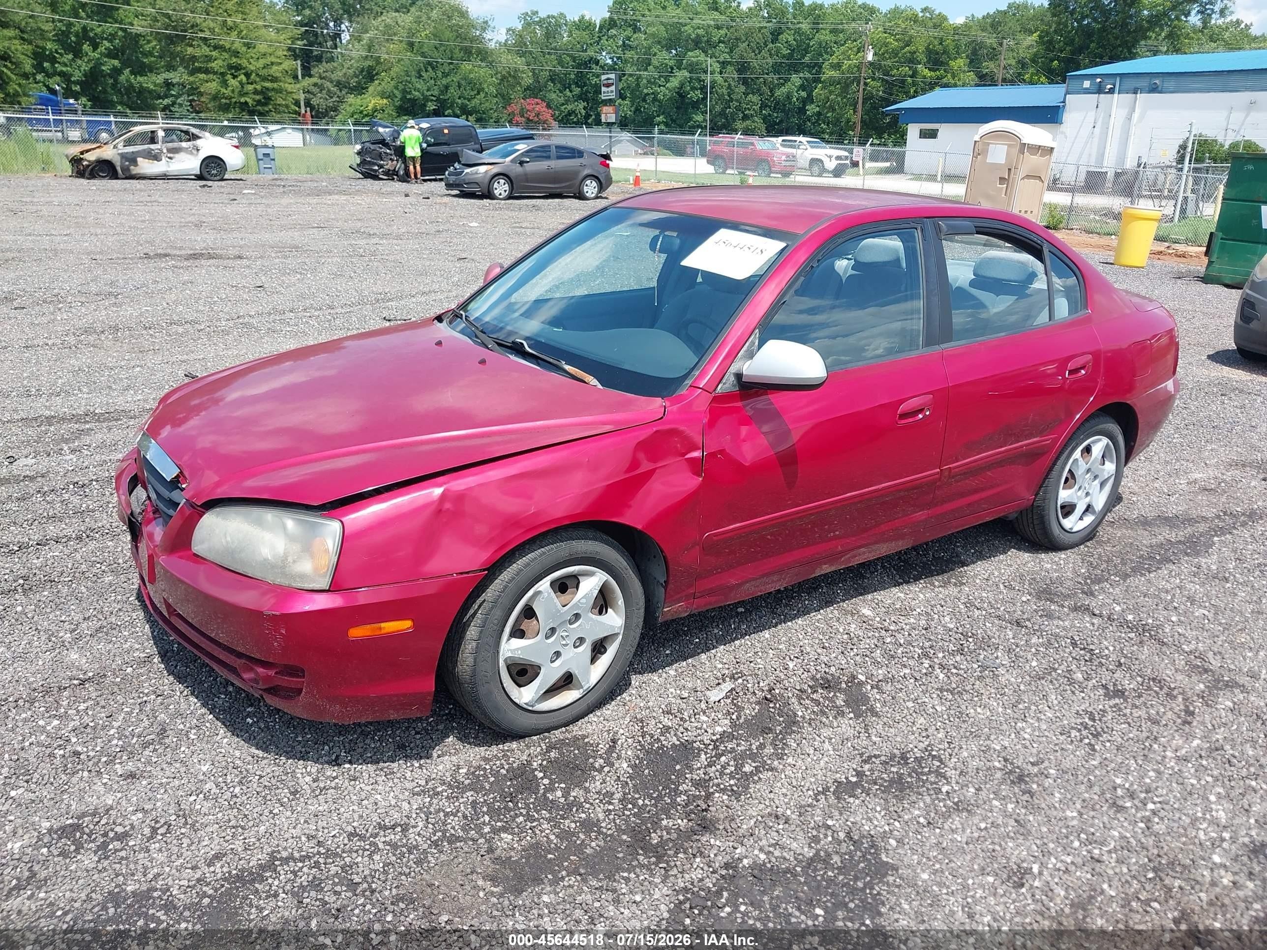 2006 Hyundai Elantra Gls/limited Красный vin: KMHDN46D86U333953