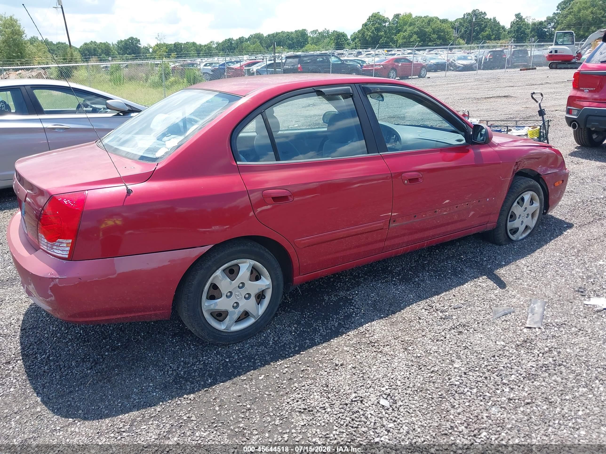 2006 Hyundai Elantra Gls/limited Красный vin: KMHDN46D86U333953