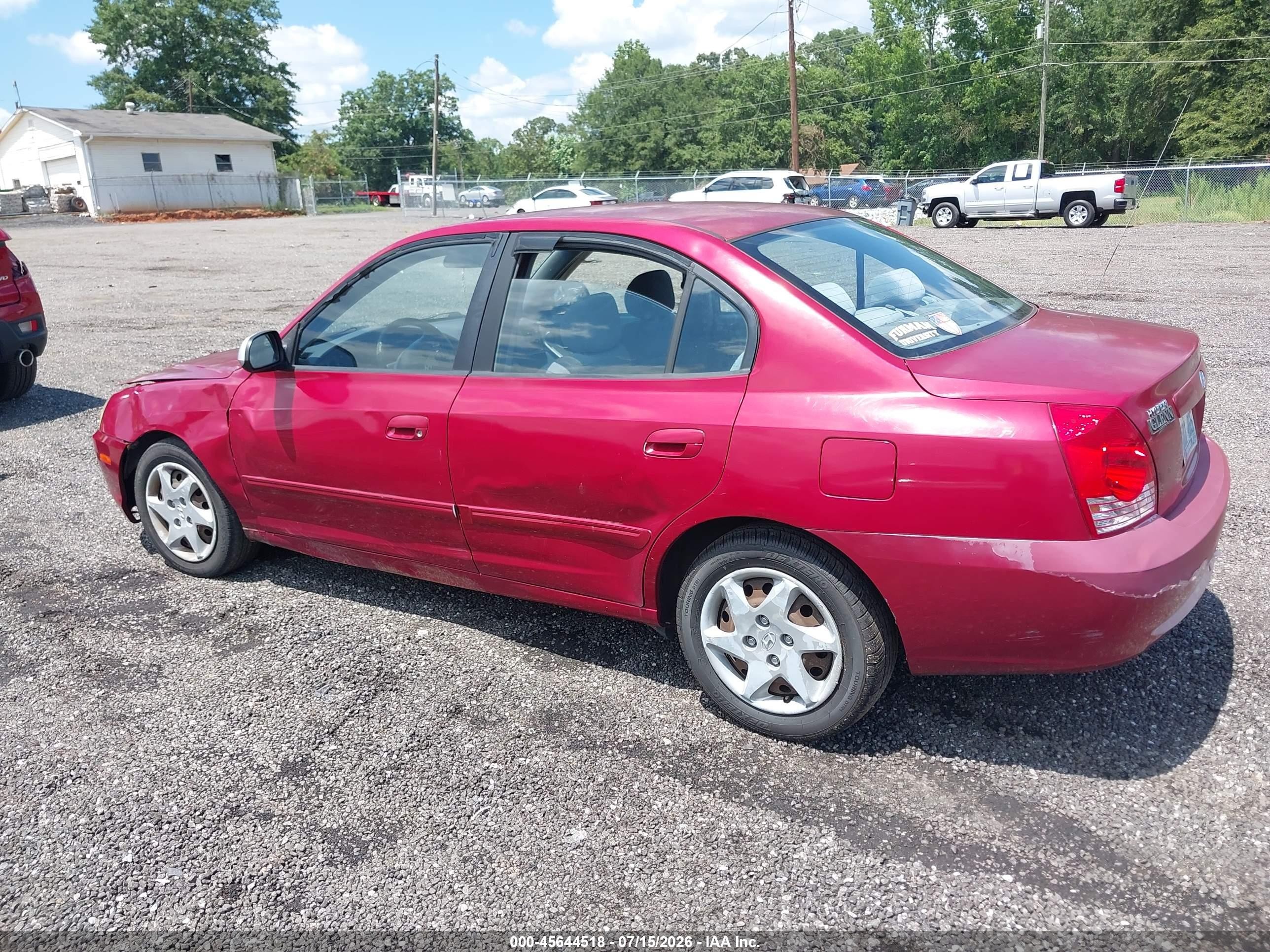 2006 Hyundai Elantra Gls/limited Красный vin: KMHDN46D86U333953
