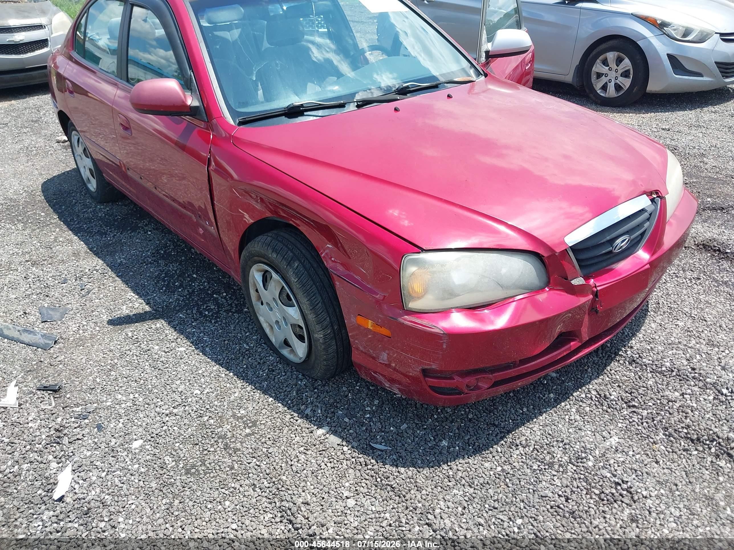 2006 Hyundai Elantra Gls/limited Красный vin: KMHDN46D86U333953