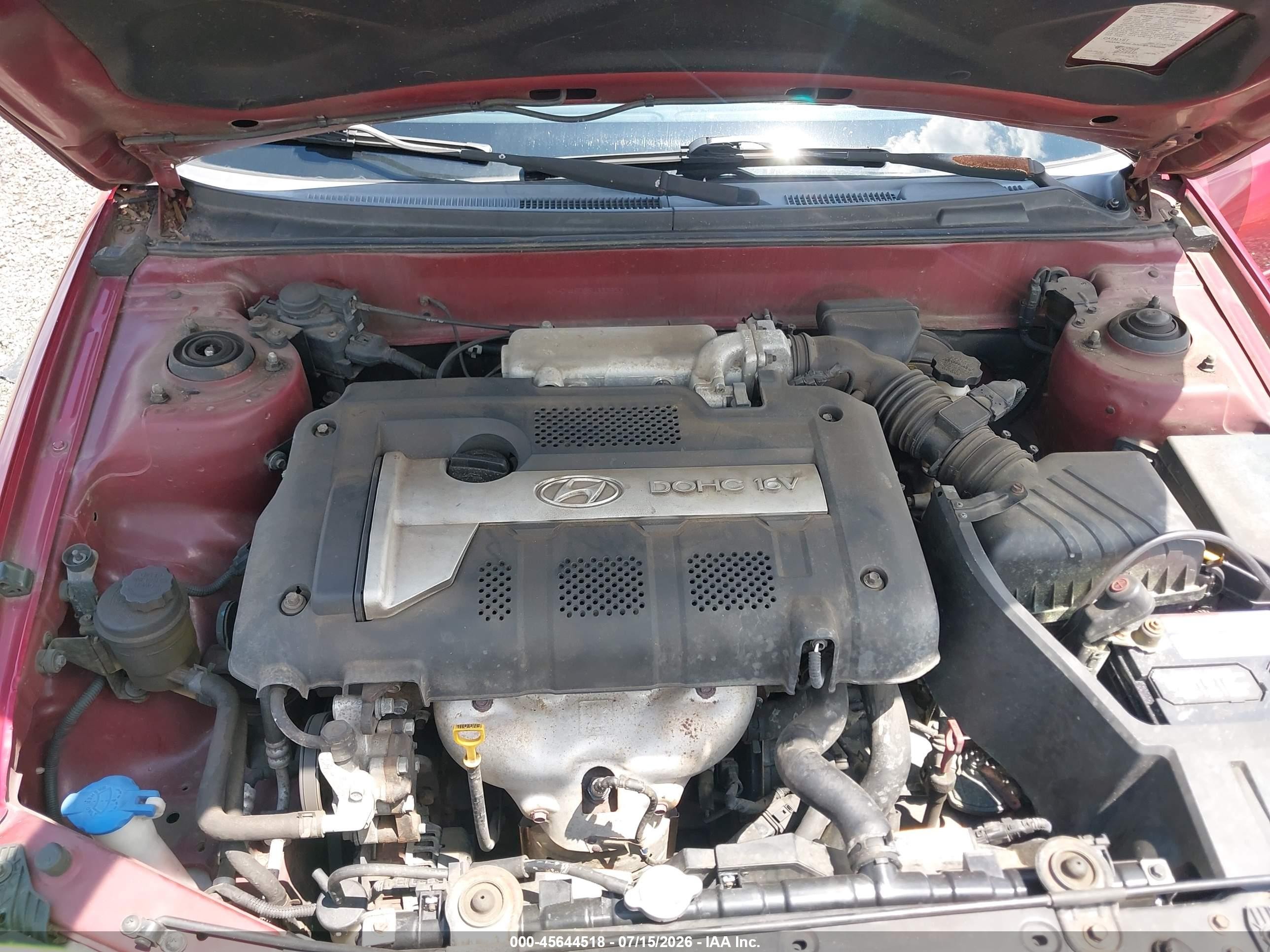 2006 Hyundai Elantra Gls/limited Красный vin: KMHDN46D86U333953
