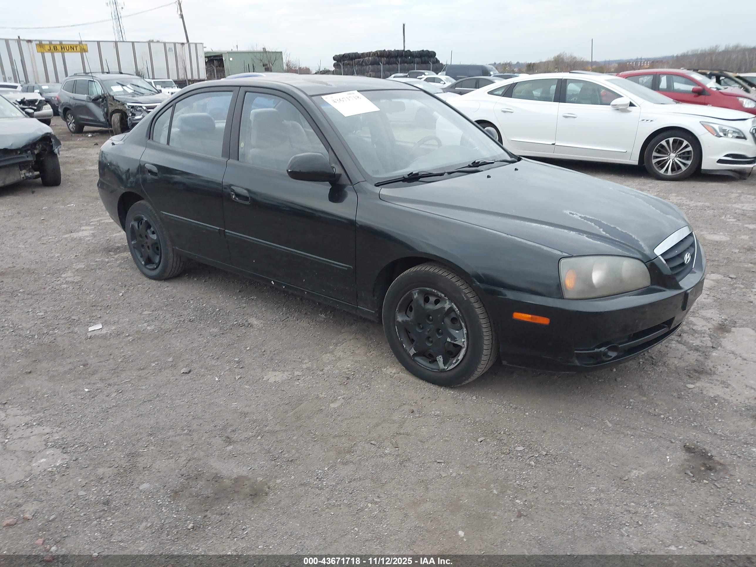 2004 Hyundai Elantra Gls/gt Black vin: KMHDN46D94U742864
