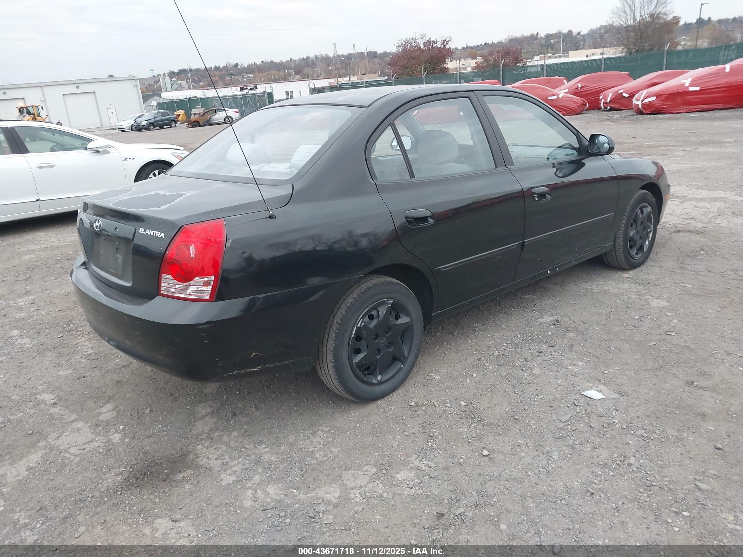 2004 Hyundai Elantra Gls/gt Black vin: KMHDN46D94U742864
