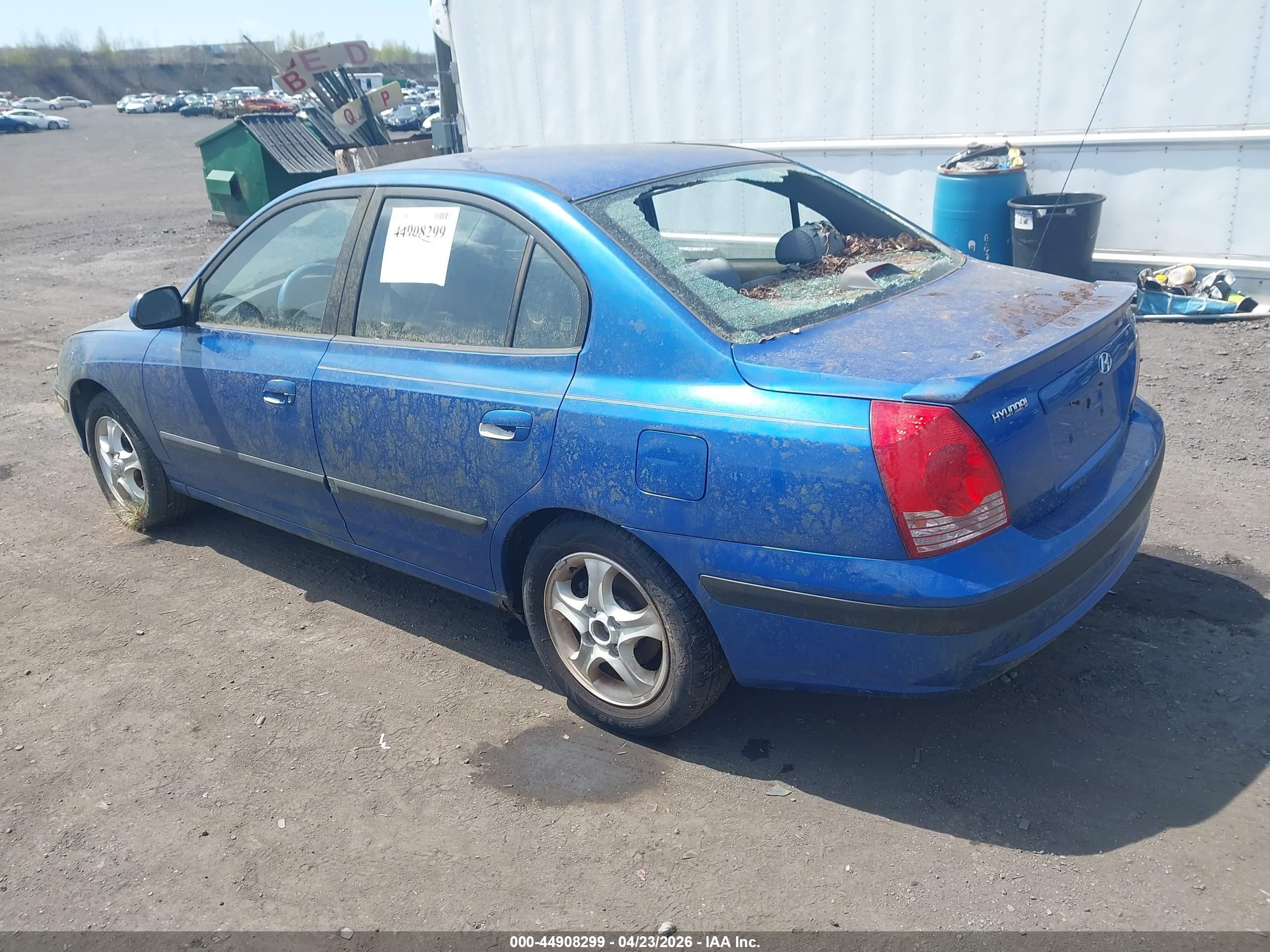 2004 Hyundai Elantra Gls/gt Blue vin: KMHDN46D94U756652