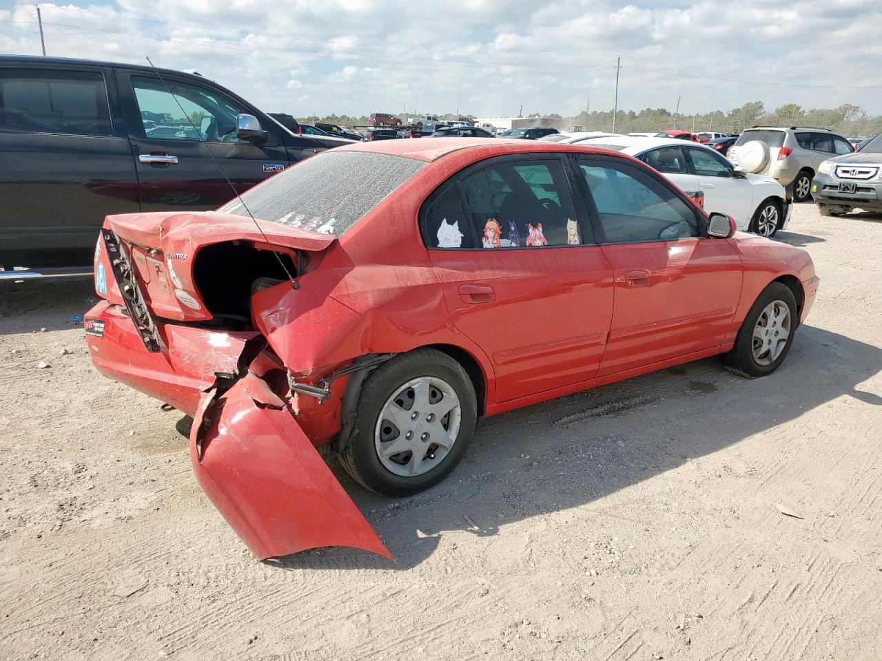 2004 Hyundai Elantra Gls Красный vin: KMHDN46D94U916934