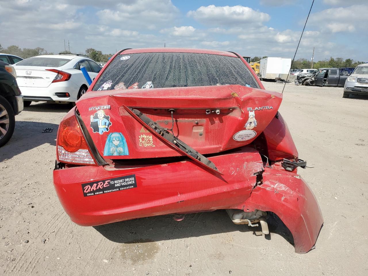 2004 Hyundai Elantra Gls Красный vin: KMHDN46D94U916934