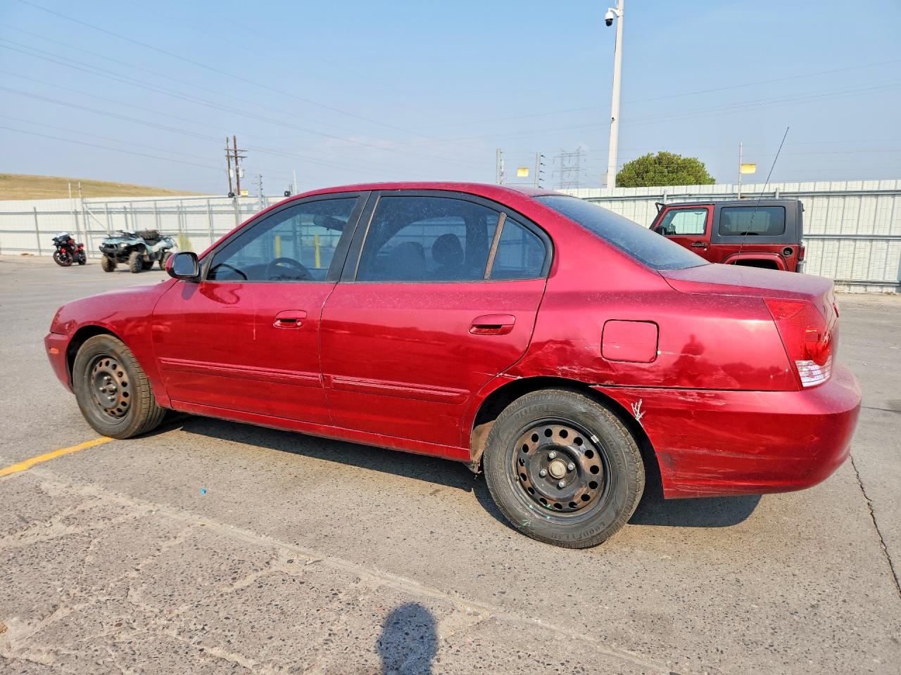 2004 Hyundai Elantra Gls Red vin: KMHDN46D94U920997