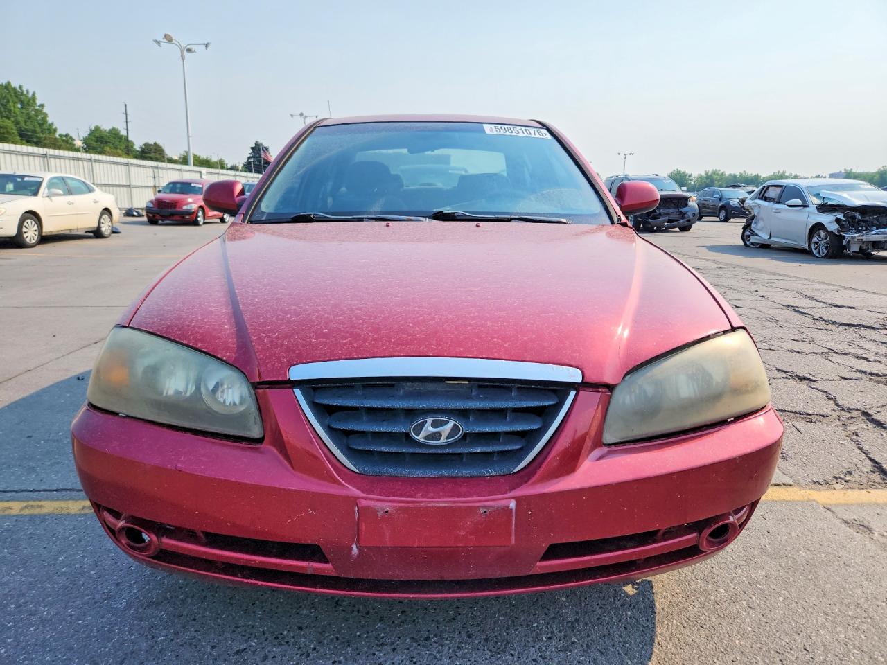 2004 Hyundai Elantra Gls Red vin: KMHDN46D94U920997