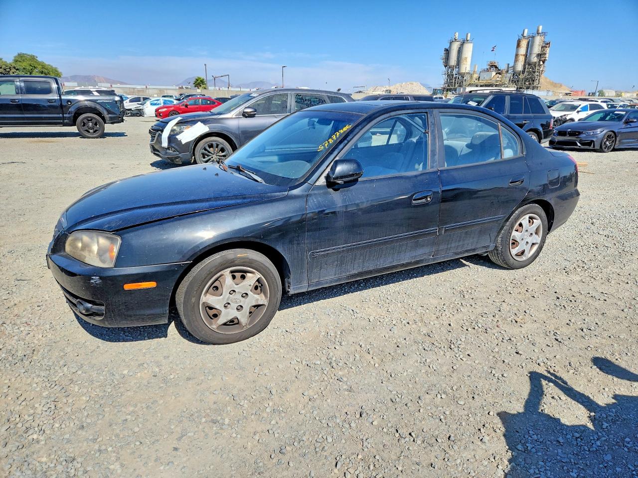 2005 Hyundai Elantra Gls Black vin: KMHDN46D95U000501