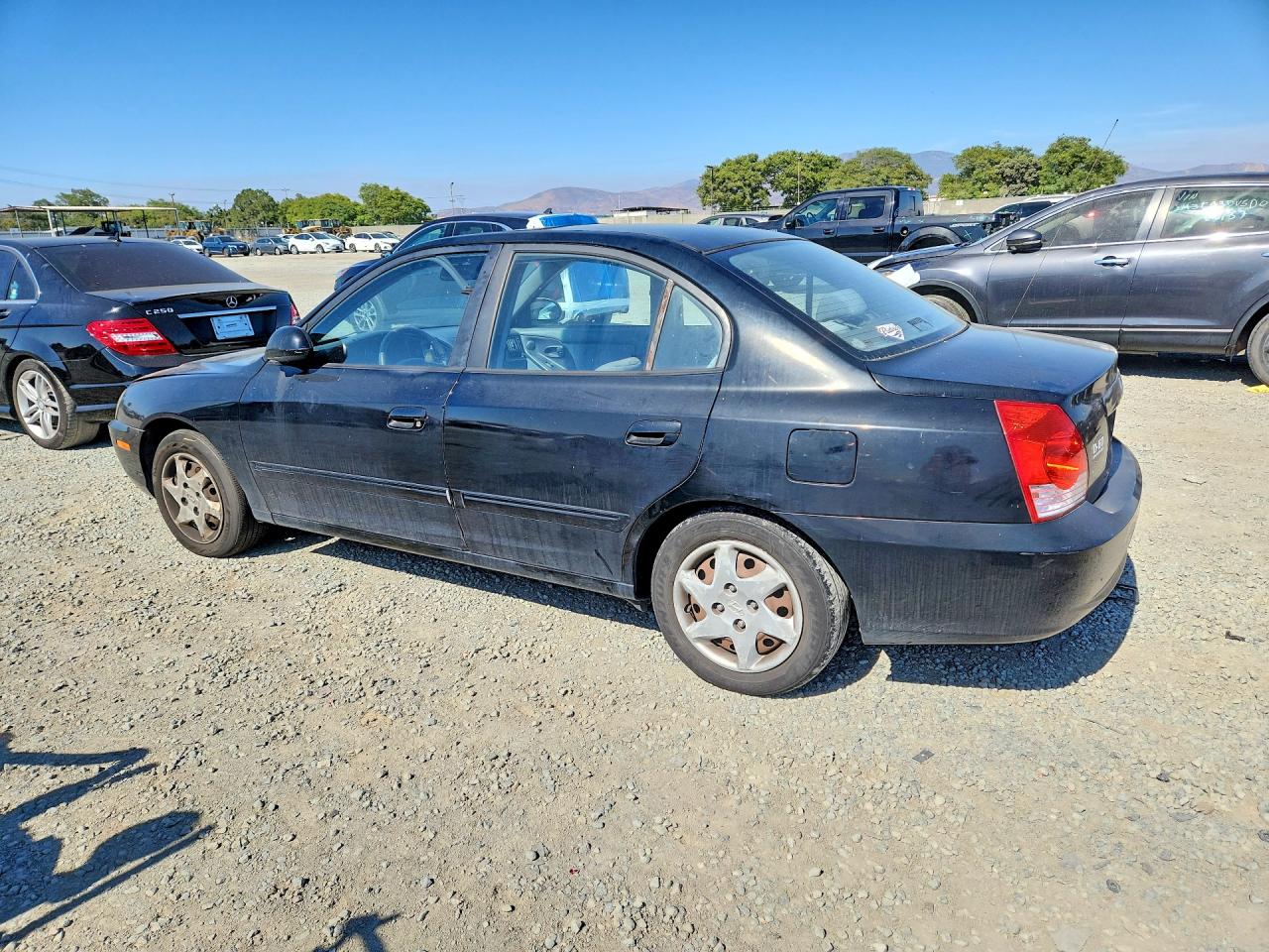 2005 Hyundai Elantra Gls Black vin: KMHDN46D95U000501