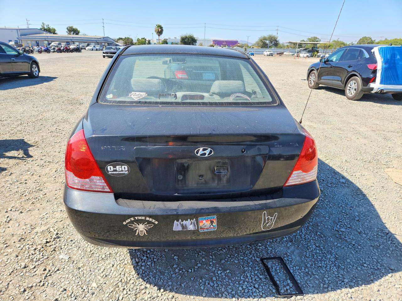 2005 Hyundai Elantra Gls Black vin: KMHDN46D95U000501