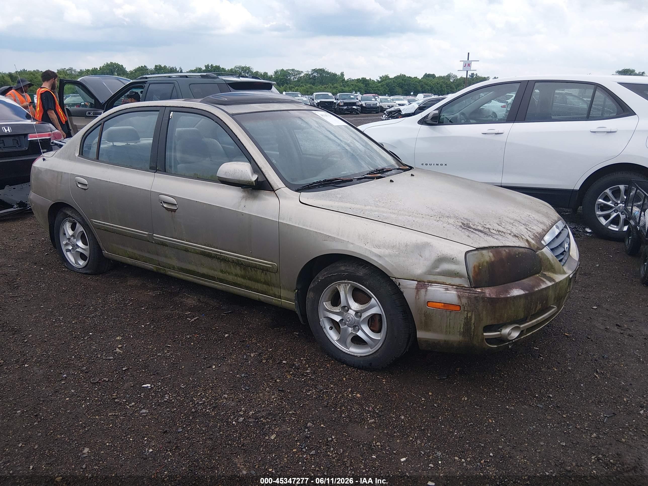 2005 Hyundai Elantra Gls/gt Gold vin: KMHDN46D95U067308