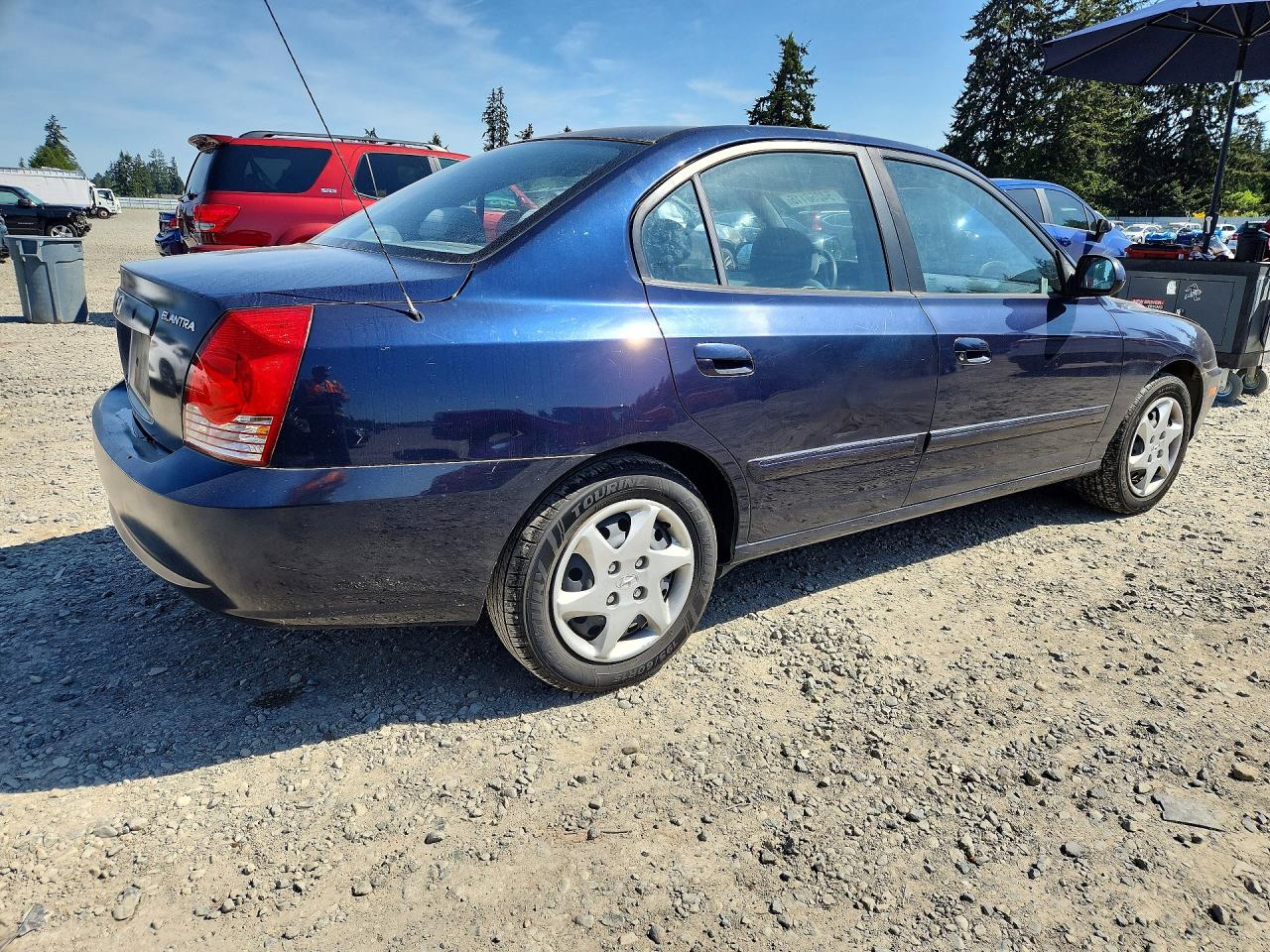 2005 Hyundai Elantra Gls Blue vin: KMHDN46D95U097070