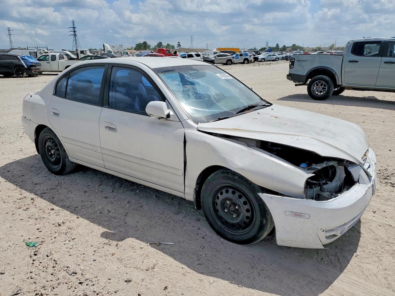 2005 Hyundai Elantra Gls Белый vin: KMHDN46D95U149264