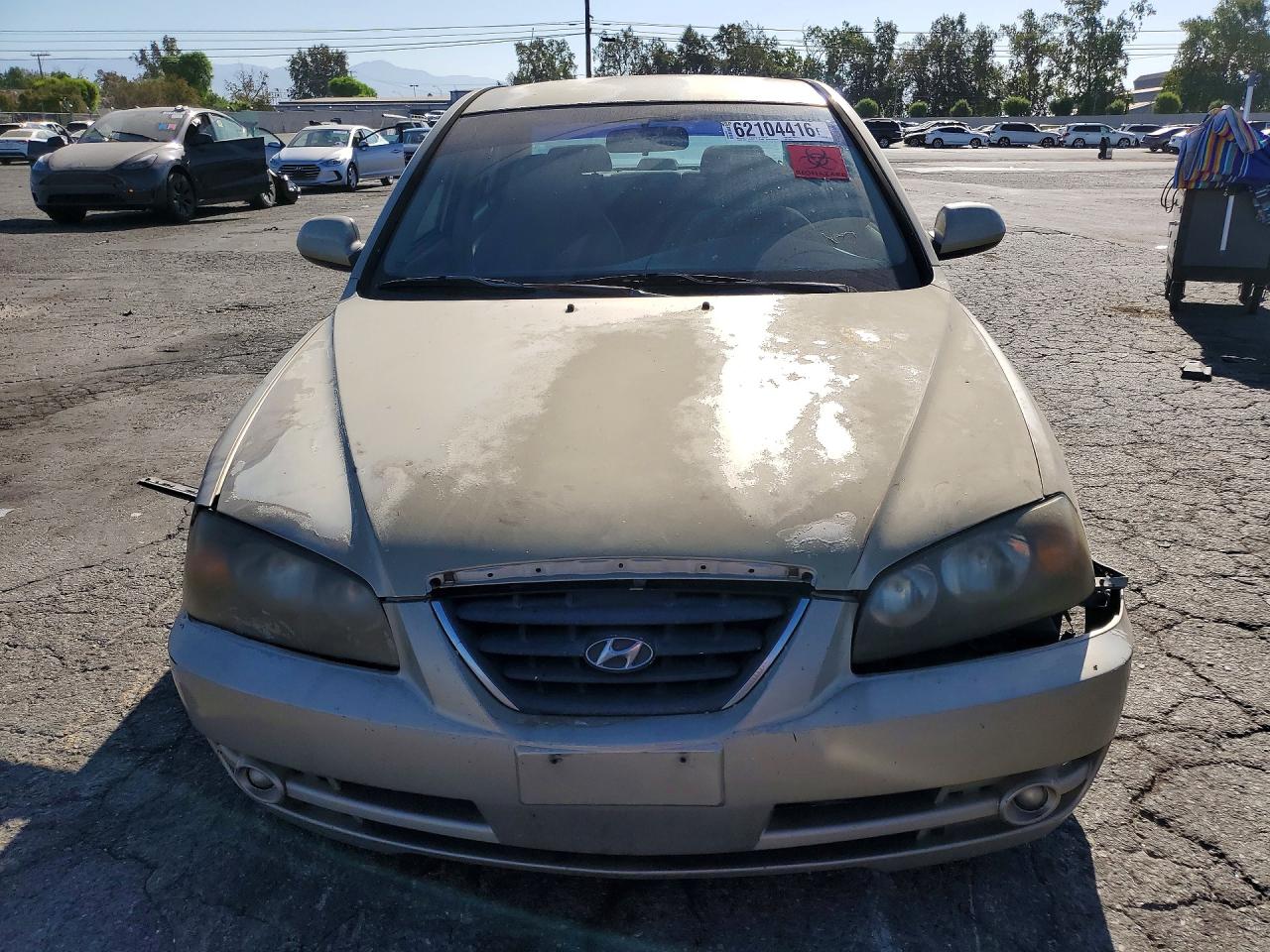 2005 Hyundai Elantra Gls Золотой vin: KMHDN46D95U955220