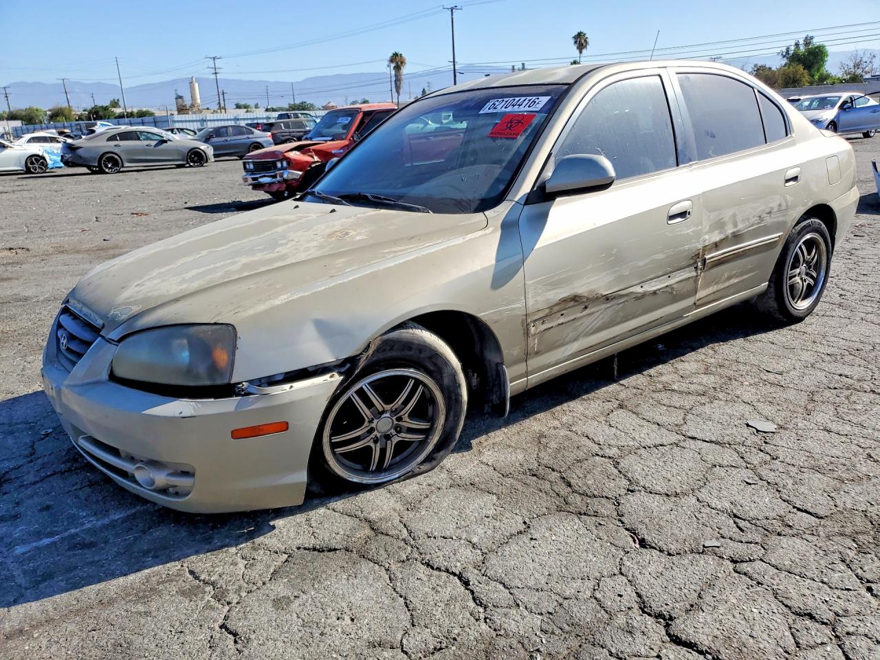 2005 Hyundai Elantra Gls Золотой vin: KMHDN46D95U955220