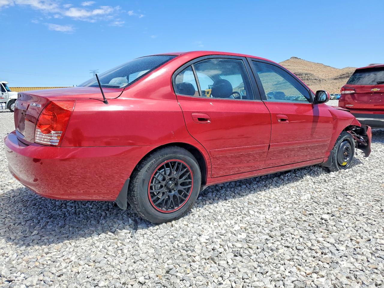 2006 Hyundai Elantra Gls Burgundy vin: KMHDN46D96U200781