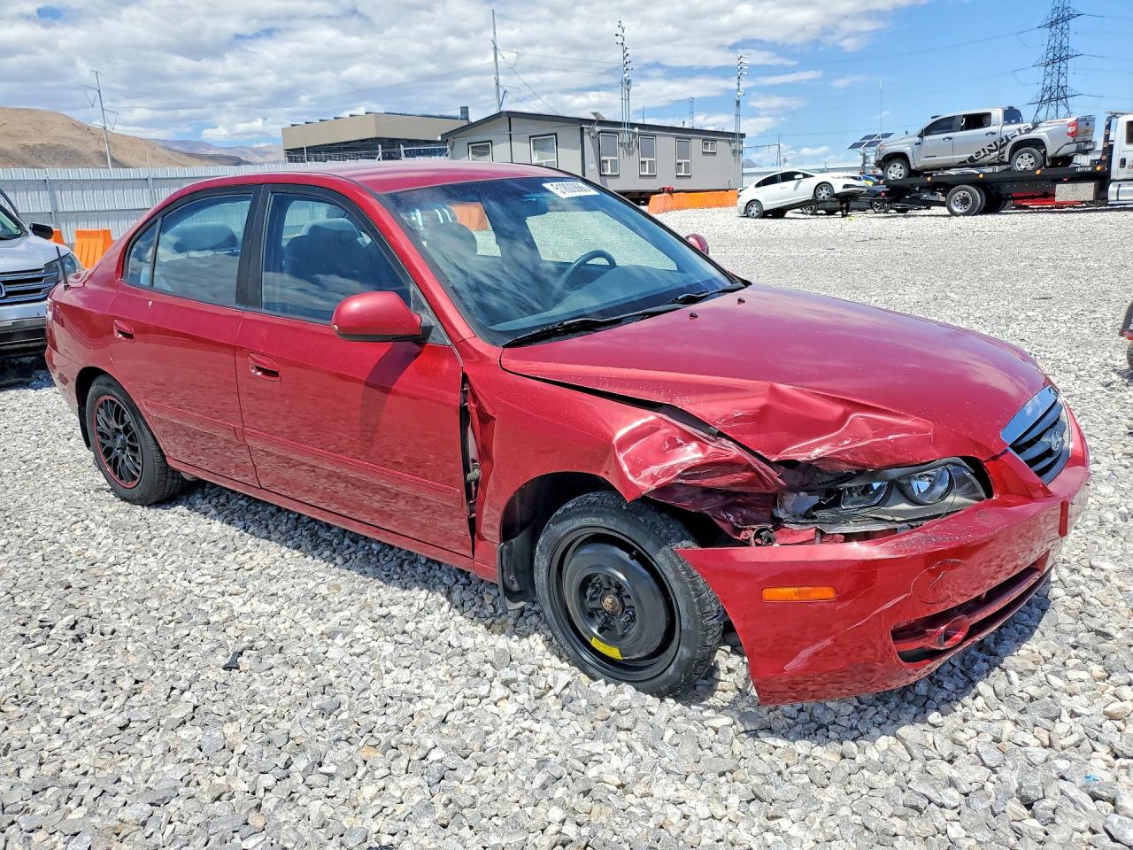 2006 Hyundai Elantra Gls Burgundy vin: KMHDN46D96U200781