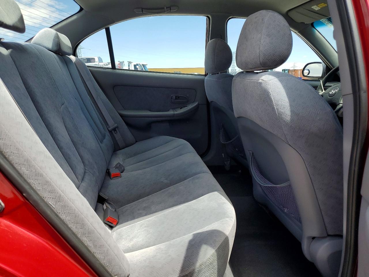 2006 Hyundai Elantra Gls Burgundy vin: KMHDN46D96U200781