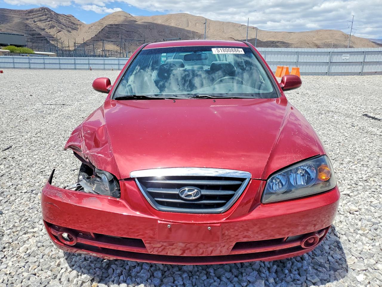 2006 Hyundai Elantra Gls Burgundy vin: KMHDN46D96U200781
