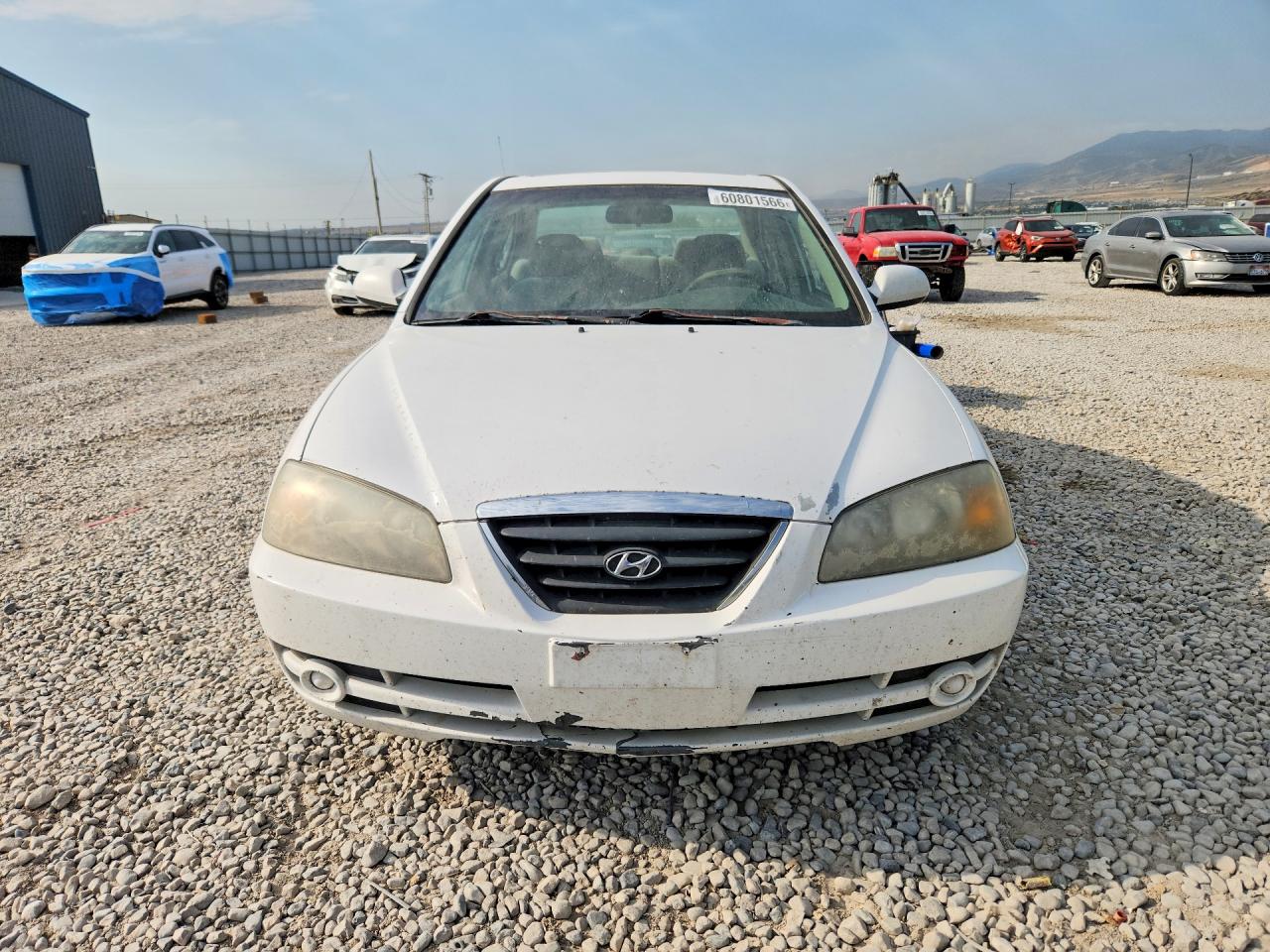2006 Hyundai Elantra Gls White vin: KMHDN46D96U297223
